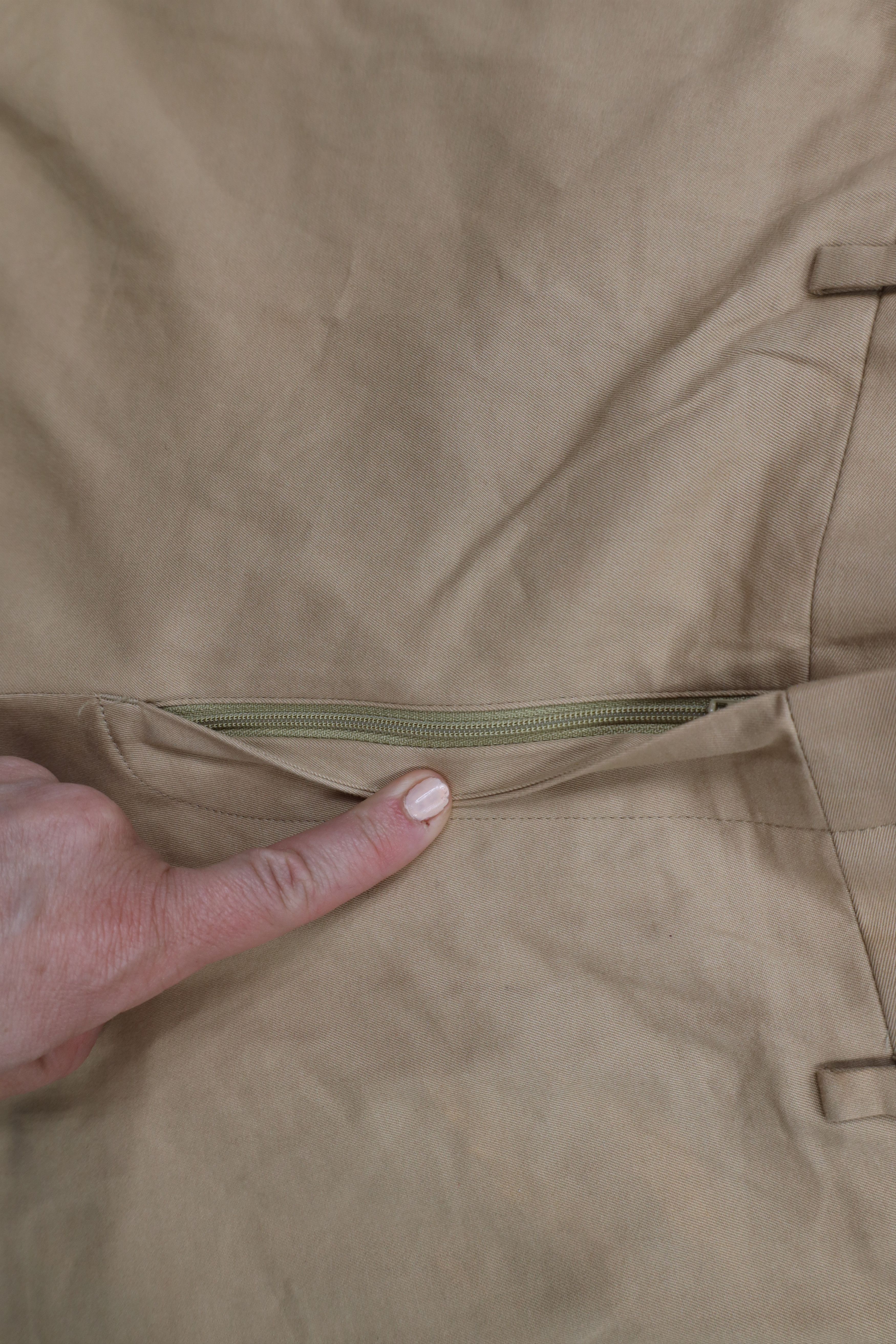 J.Crew × Vintage Vintage J Crew Distressed Straight Leg Chino Pants Cotton Size US 32 / EU 48 - 6 Thumbnail