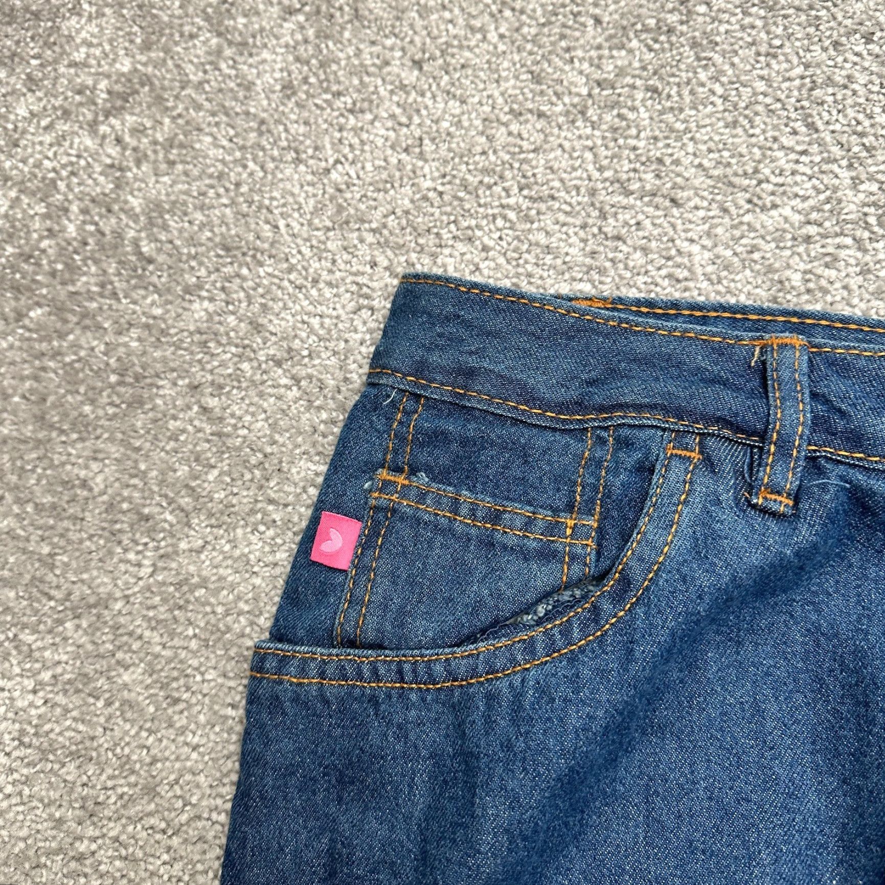 Vintage Woman Within Jeans Women 22 Tall Blue Denim Straight 5-Pocket High Rise Cotton Womens Size 40" / US 18 - 5 Thumbnail