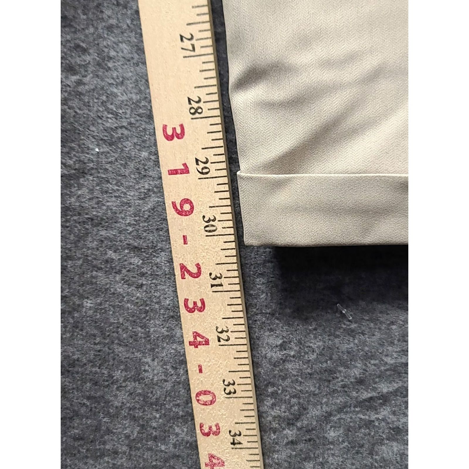 Haggar Haggar Smart Fiber Dress Pant Mens 36x30 Classic Fit Straight Leg Repreve Casual Dress Pants Mens 36 Beige Solid City Wedding Size US 36 / EU 52 - 7 Thumbnail