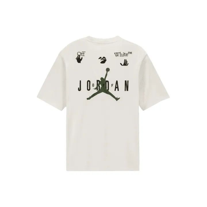 Off-White Off-White x Jordan Logo Embroidered Vintage Tee 0079 Size US L / EU 52-54 / 3 - 1 Thumbnail