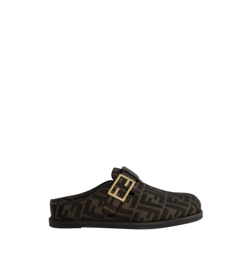 Fendi o1h1sh11225 Feel Mule in Black/Brown Size US 6 / IT 36 - 1 Thumbnail