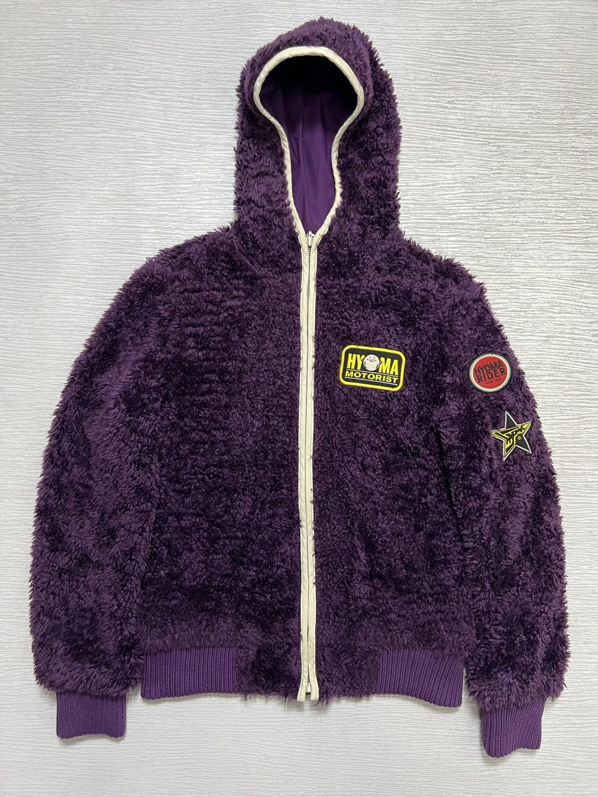 hyoma 20471120 フリース　ライダース 20471120 AW2000 Hyoma Biker Jacket — Middleman Store