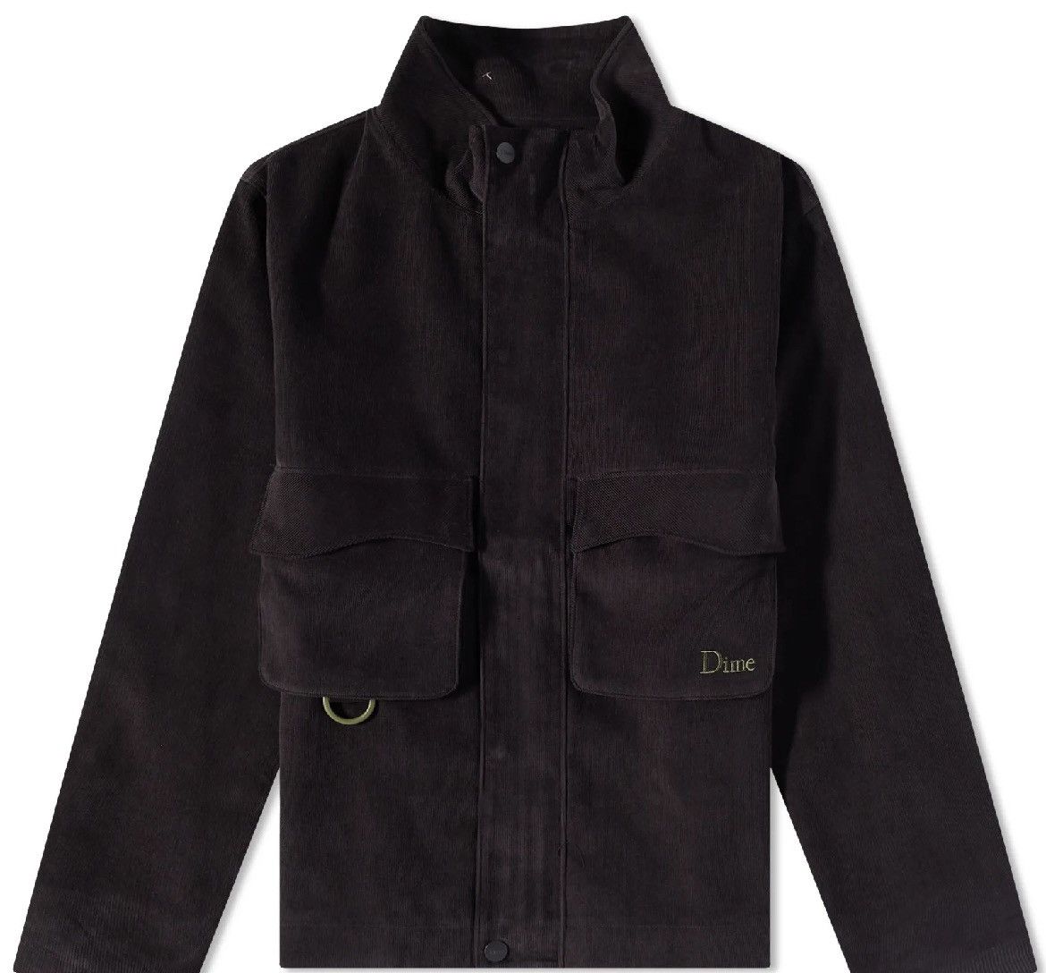 image of Dime Corduroy Cargo Jacket in Dark Charcoal, Men's (Size Medium)