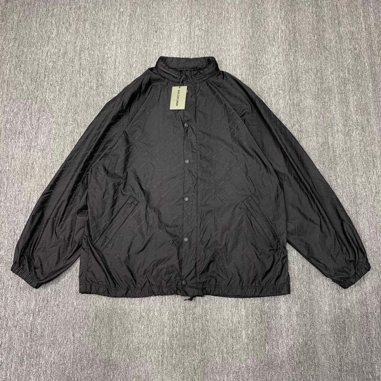 Balenciaga Black Allover Print OS XS NWT Jacket