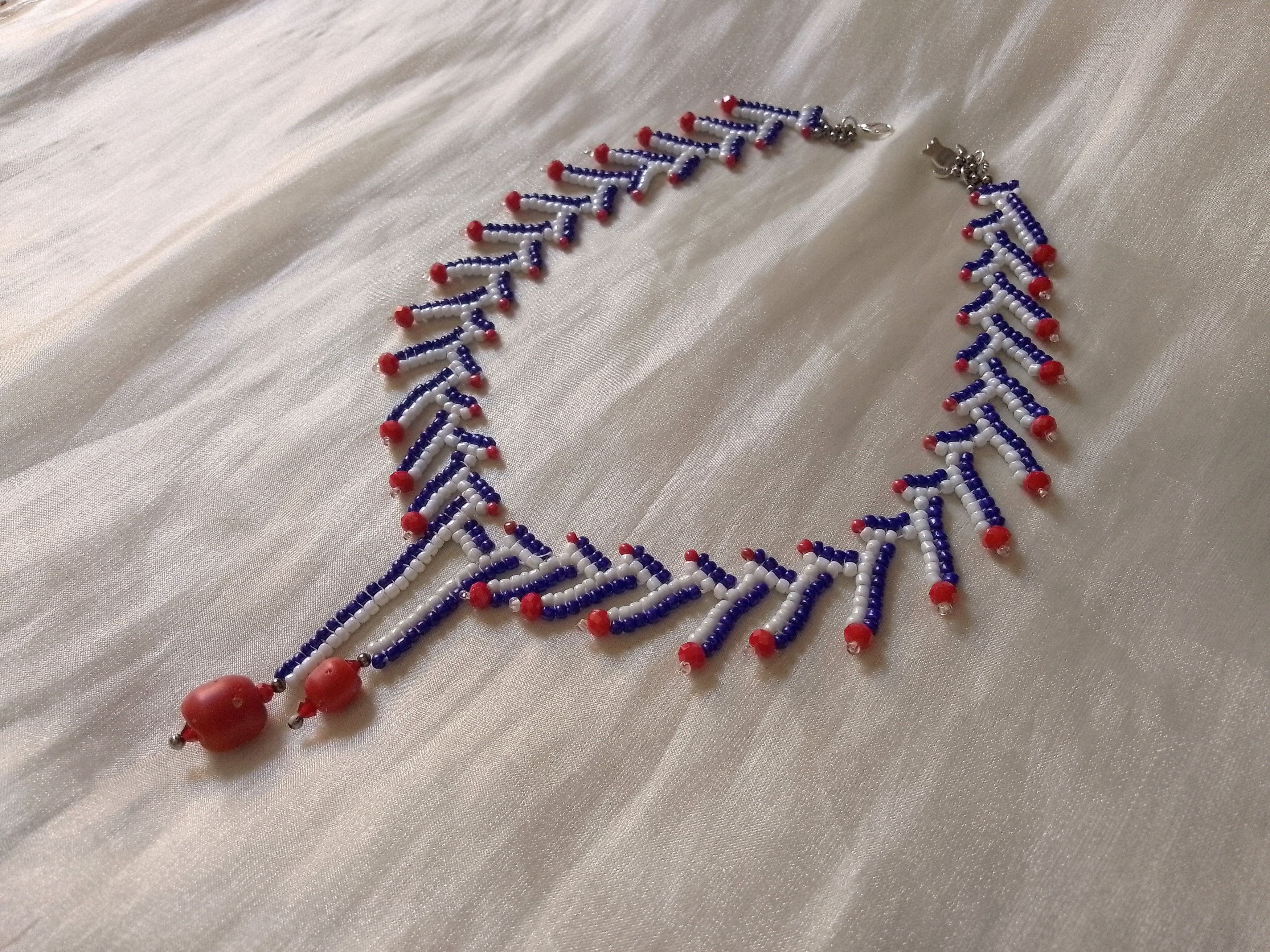 Handmade Ethnic necklace with red Bamboo coral Size ONE SIZE - 2 Thumbnail