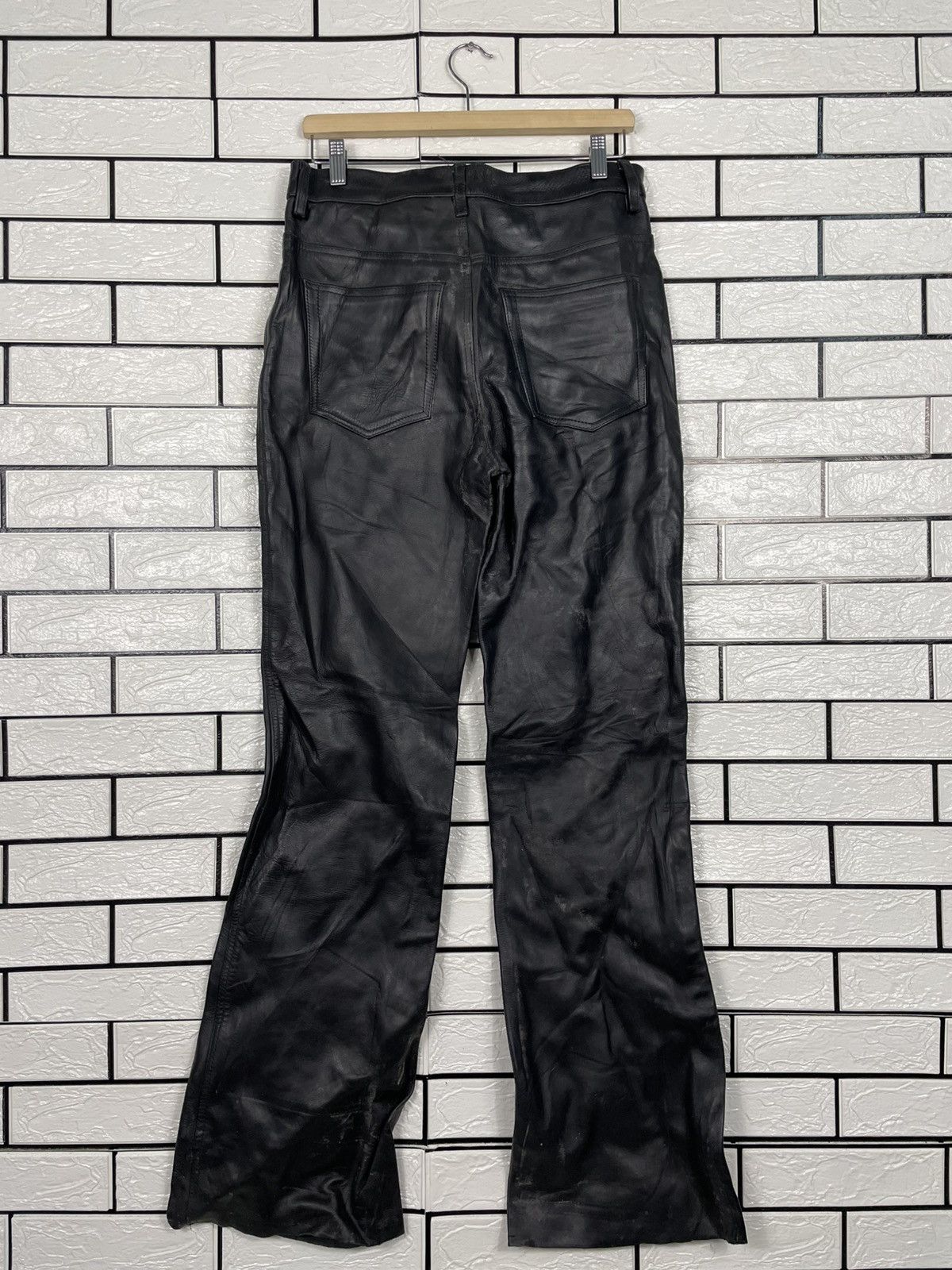 Japanese Brand Horn Work Motorcycle Riding Leather Pant Size US 32 / EU 48 - 7 Thumbnail