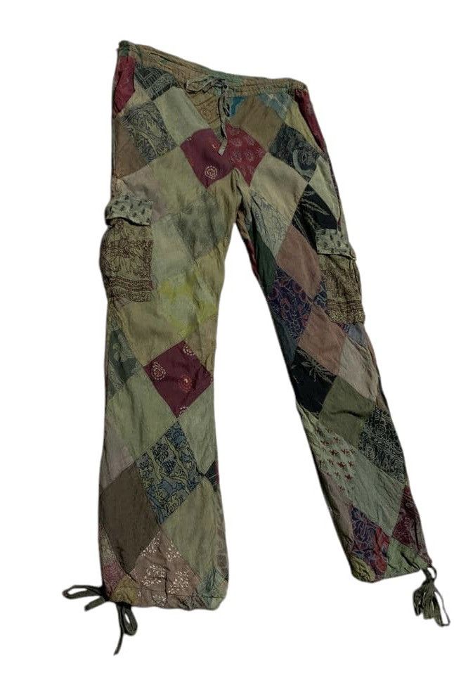 If Six Was Nine Vintage Japanese Brand Patchwork Cargo Relaxed Pants Size US 34 / EU 50 - 2 Thumbnail