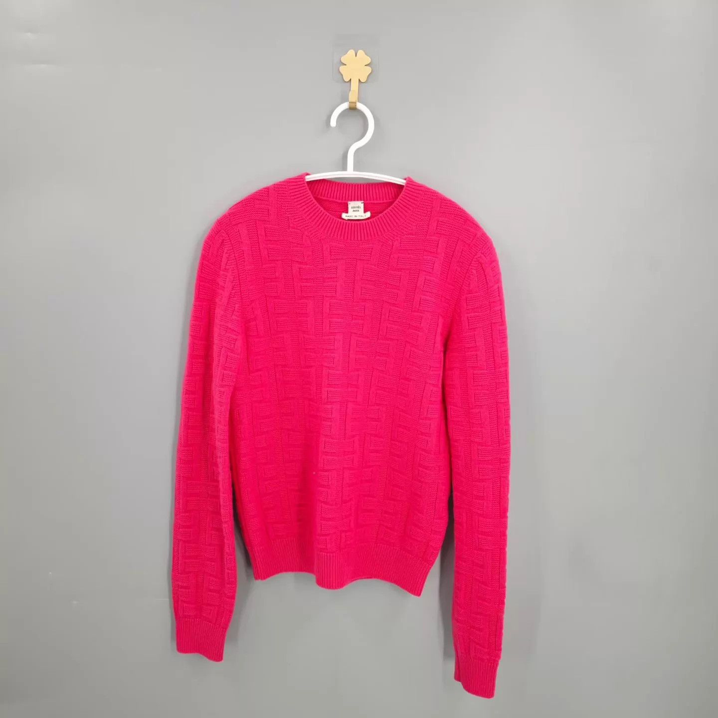 Hermes HERMES All-Over H Logo Knit LS 34 99 Size XS / US 0-2 / IT 36-38 - 1 Thumbnail