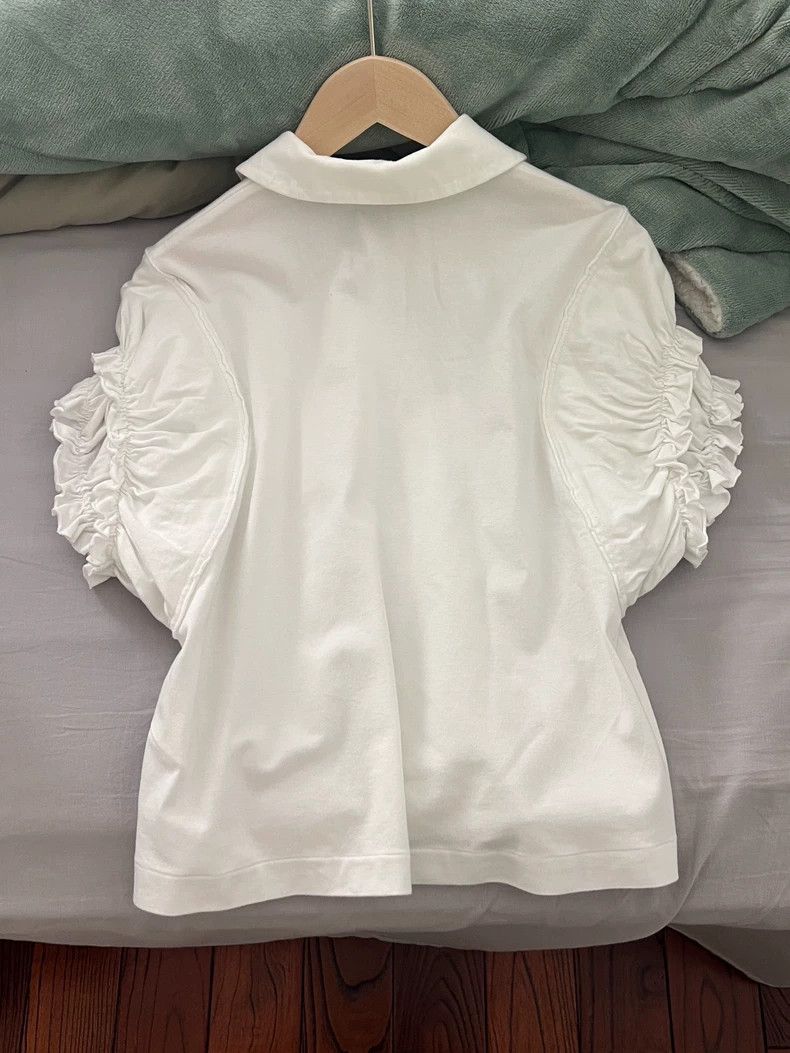 Comme des Garcons Comme Des Garcons White gold ingot collar short sleeved s Size M / US 6-8 / IT 42-44 - 6 Thumbnail