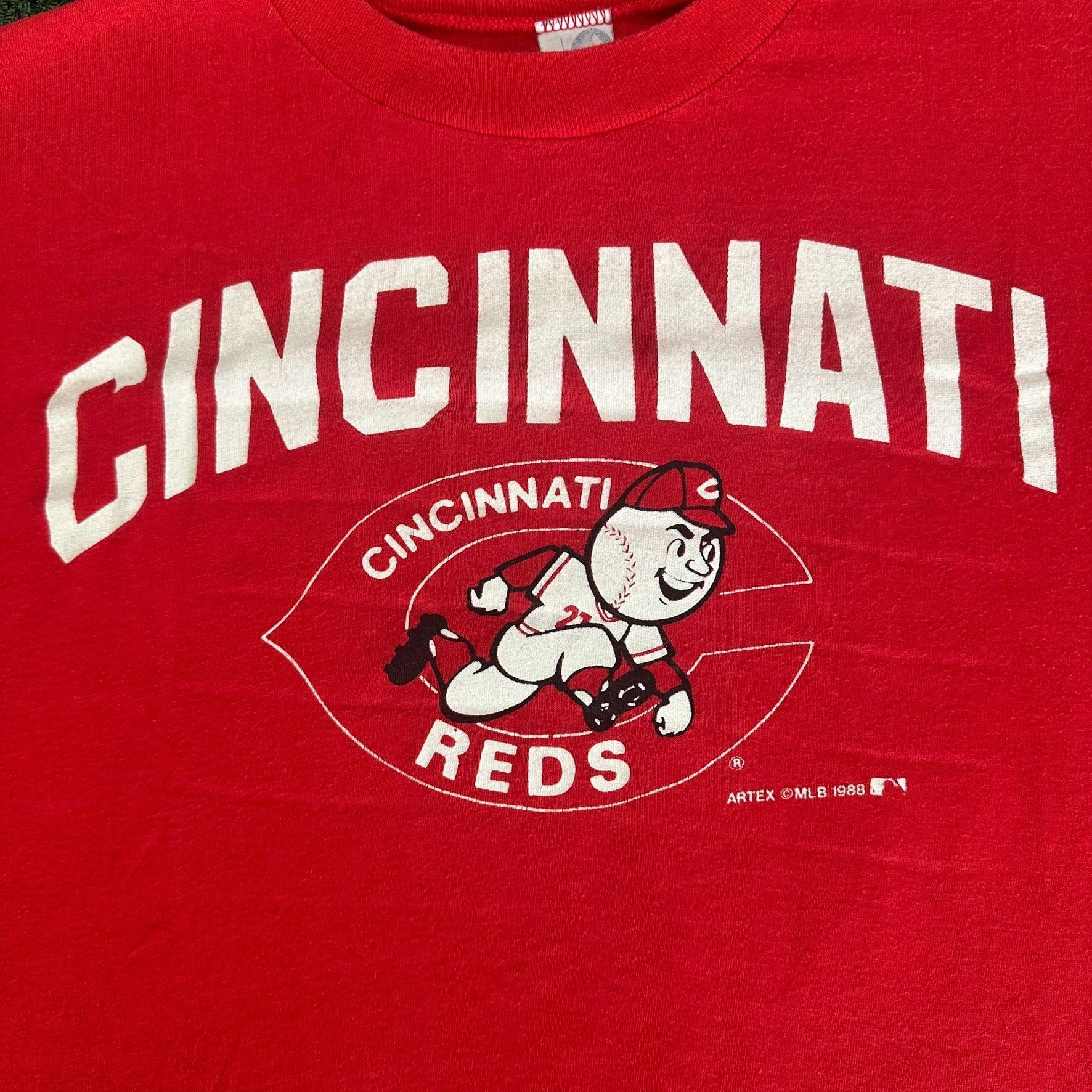 Vintage Vintage 80s Cincinnati Reds Mascot T-Shirt Single Stitch Mr. Size US M / EU 48-50 / 2 - 2 Thumbnail