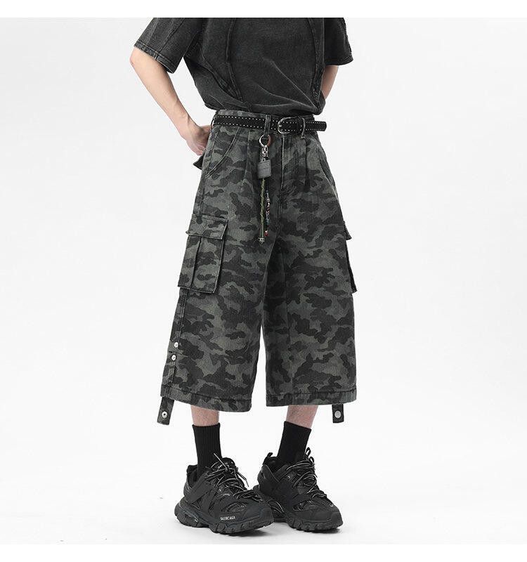 Japanese Brand × Vintage Utility military loose baggy skate cargo pants Size US 29 - 4 Thumbnail