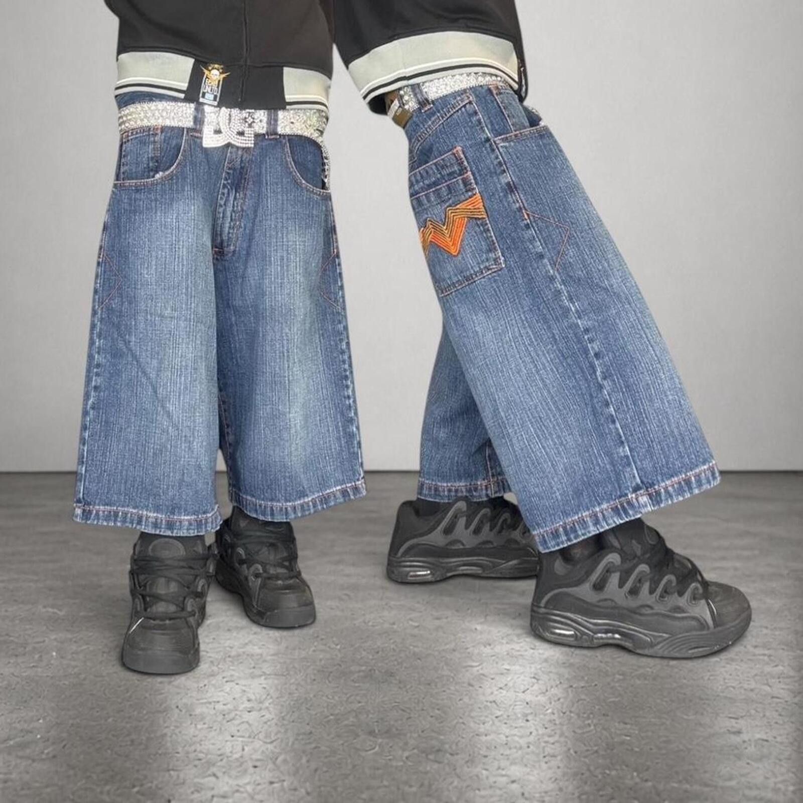 Southpole Evolution Y2K Wide Leg Baggy Skatewear Jorts Vintage Size US 36 / EU 52 - 1 Thumbnail