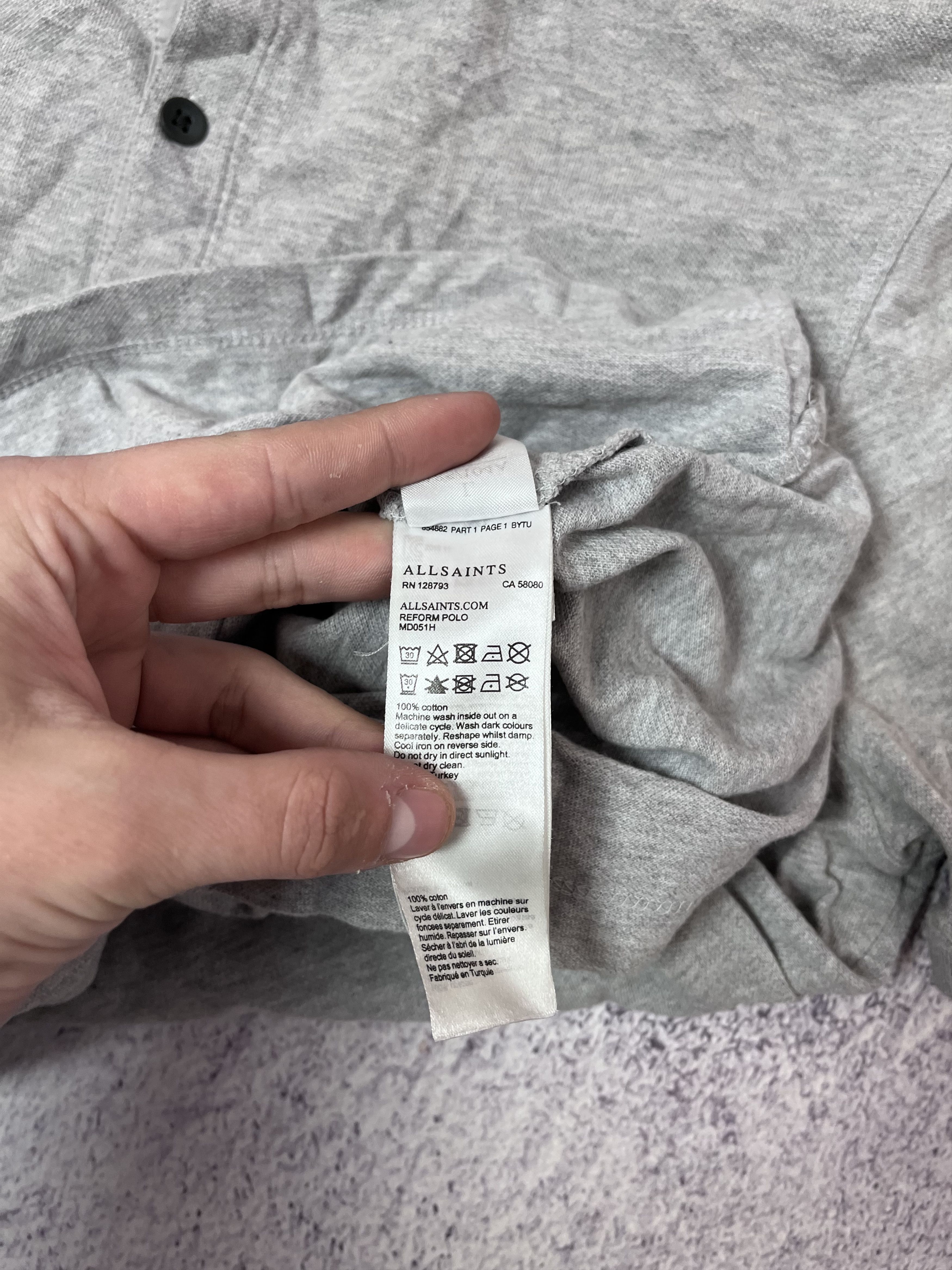 Allsaints × Japanese Brand MENS POLO ALLSAINTS SIZE L Size US L / EU 52-54 / 3 - 6 Thumbnail