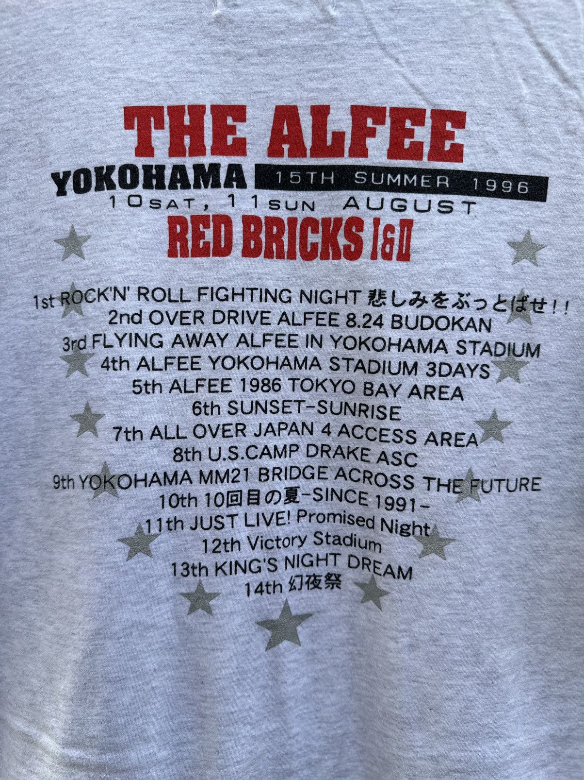 Band Tees × Japanese Brand × Vintage Vintage The Alfee Red Bricks 1&2 Tee Size US M / EU 48-50 / 2 - 6 Thumbnail