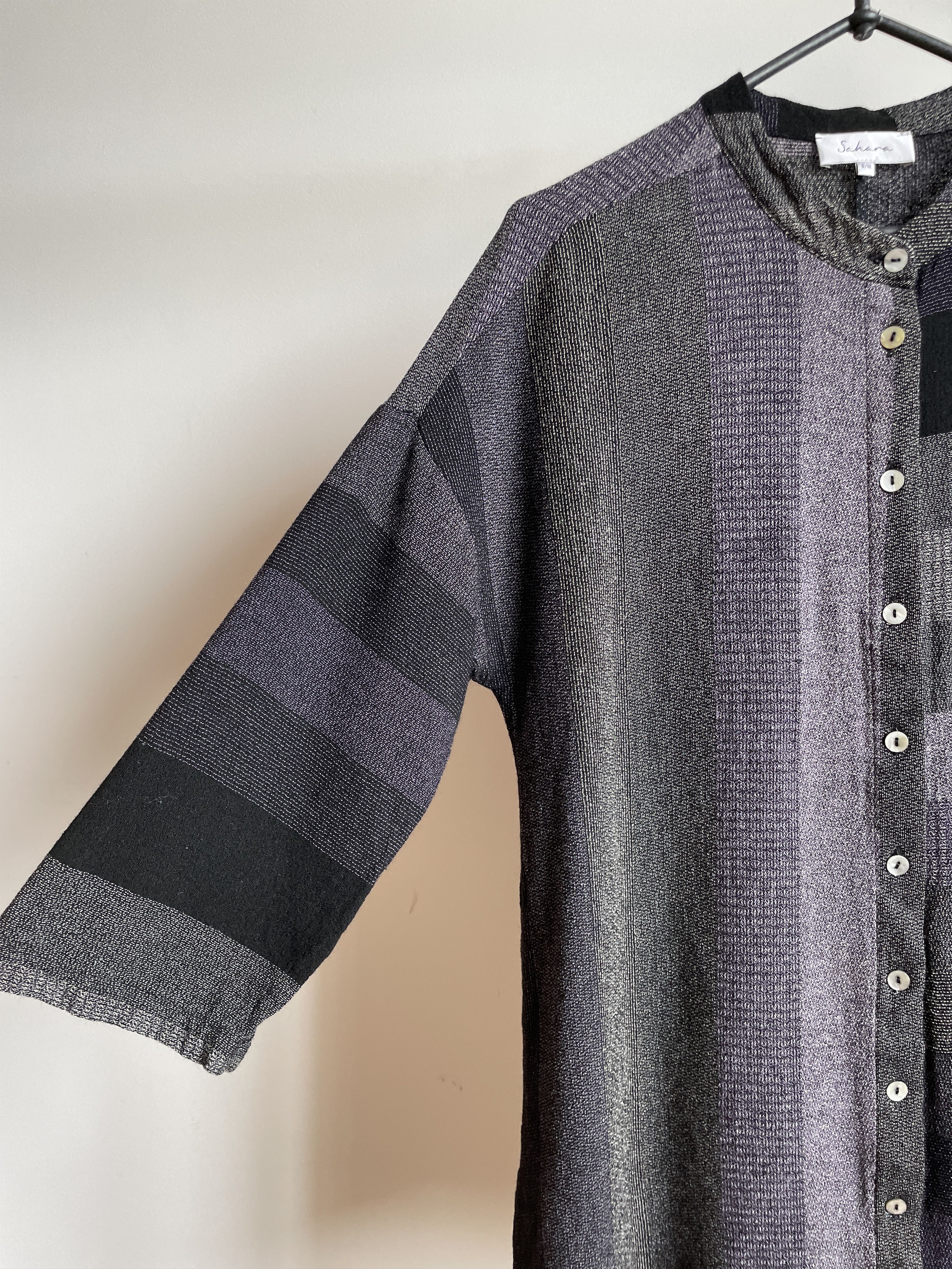 Other Sahara London Womens Viscose/Wool 3/4 Sleeve Striped Jacket Size M / US 6-8 / IT 42-44 - 6 Thumbnail