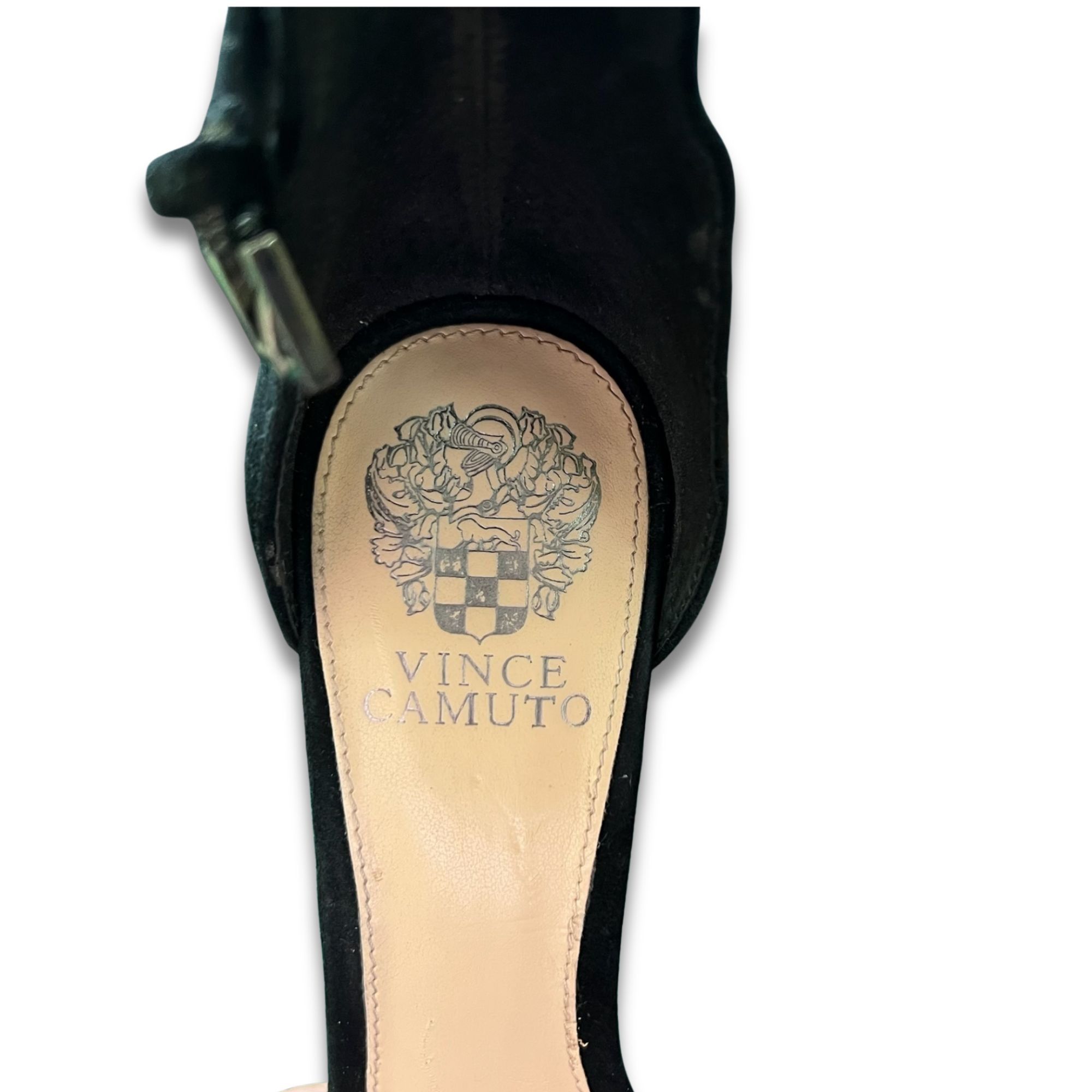 Vince Camuto Vince Camuto Black Suede Ankle Strap Heels With Block Heel S Size US 9 / IT 39 - 6 Thumbnail