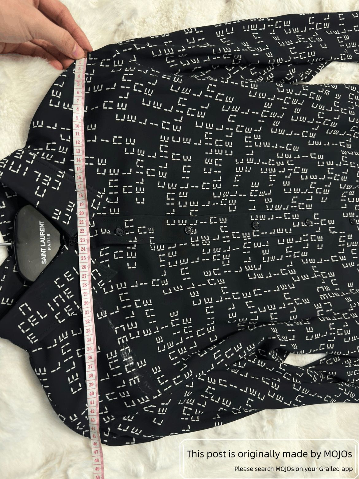 Celine Sz 40 Celine Logo Monogram Shirt Size US L / EU 52-54 / 3 - 5 Thumbnail