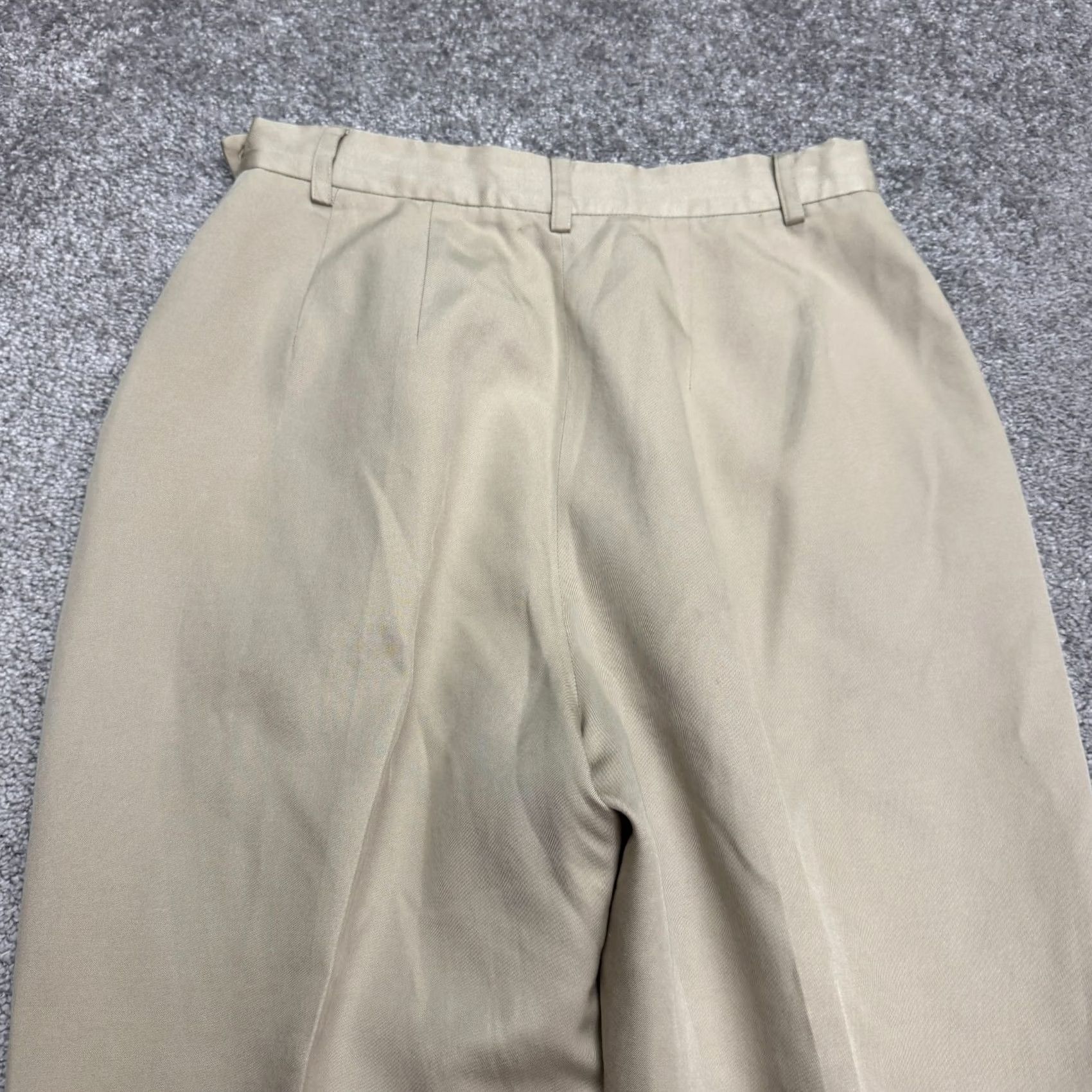 Eddie Bauer Eddie Bauer Silk Cotton Slim Fit Trouser Dress Pants Womens 8 Petite Beige Pants Womens 8P Petite Beige Silk Cotton Slim Fit Dress Pants Size 30" / US 8 / IT 44 - 4 Thumbnail
