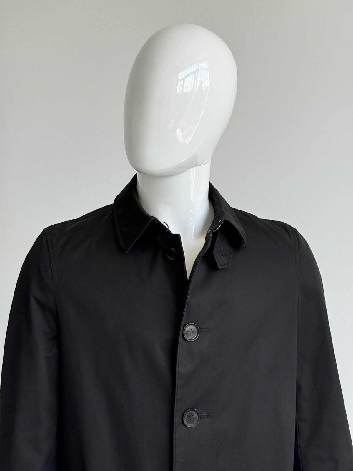 Burberry Burberry Coat Black Cotton Mens Mac Coat Jacket Size US M / EU 48-50 / 2 - 6 Thumbnail
