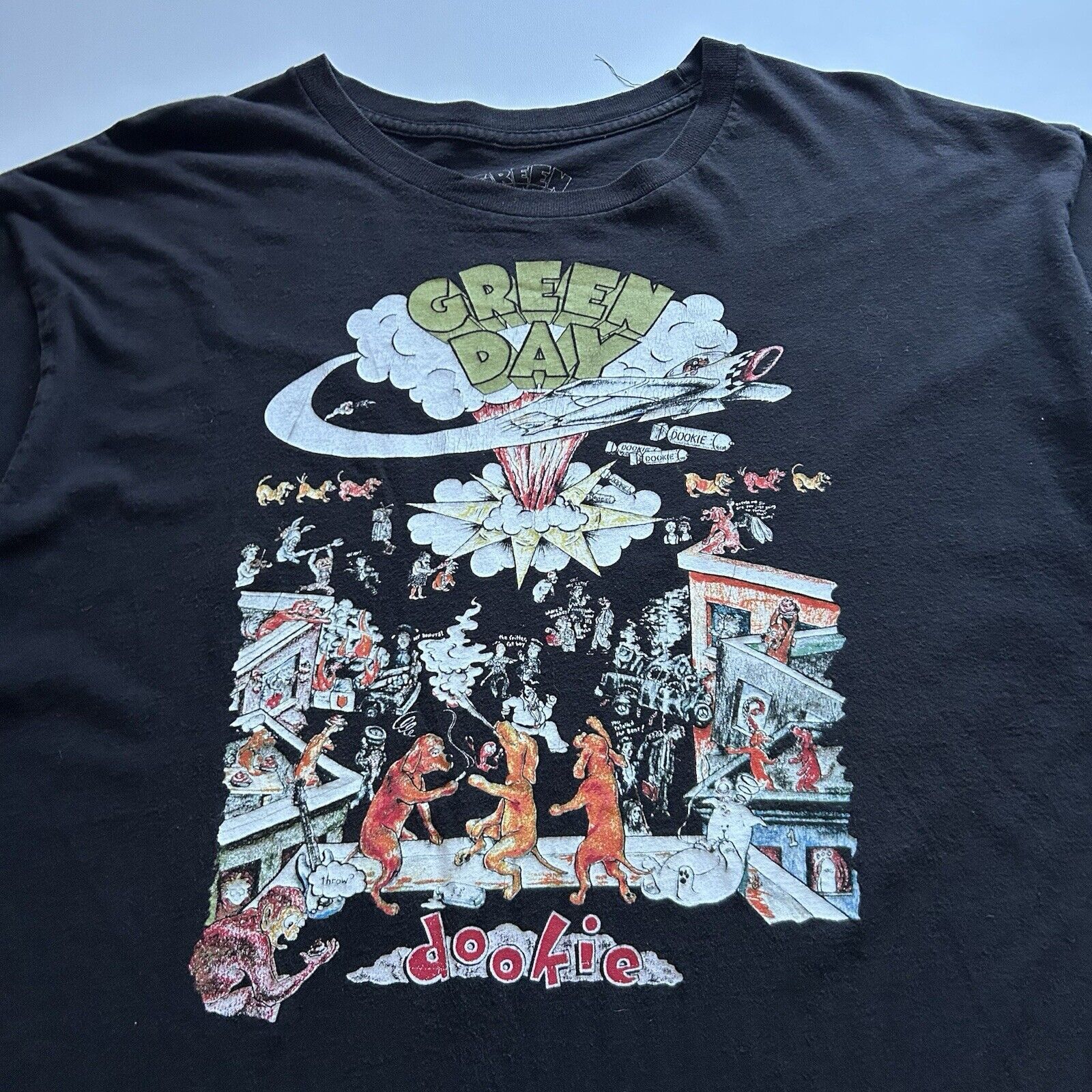 Vintage Vintage Y2K Green Day Dookie T Shirt XXL Rare Faded Black Size US XXL / EU 58 / 5 - 2 Thumbnail