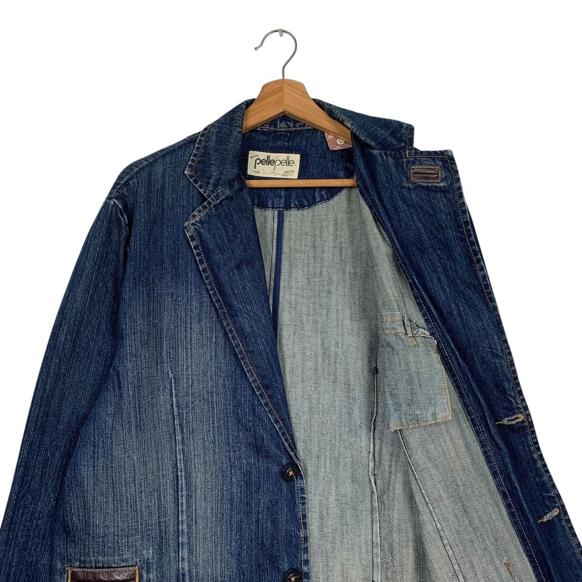 Marc Buchanan Pelle Pelle Marc Buchanan Denim Jacket Size US L / EU 52-54 / 3 - 10 Thumbnail