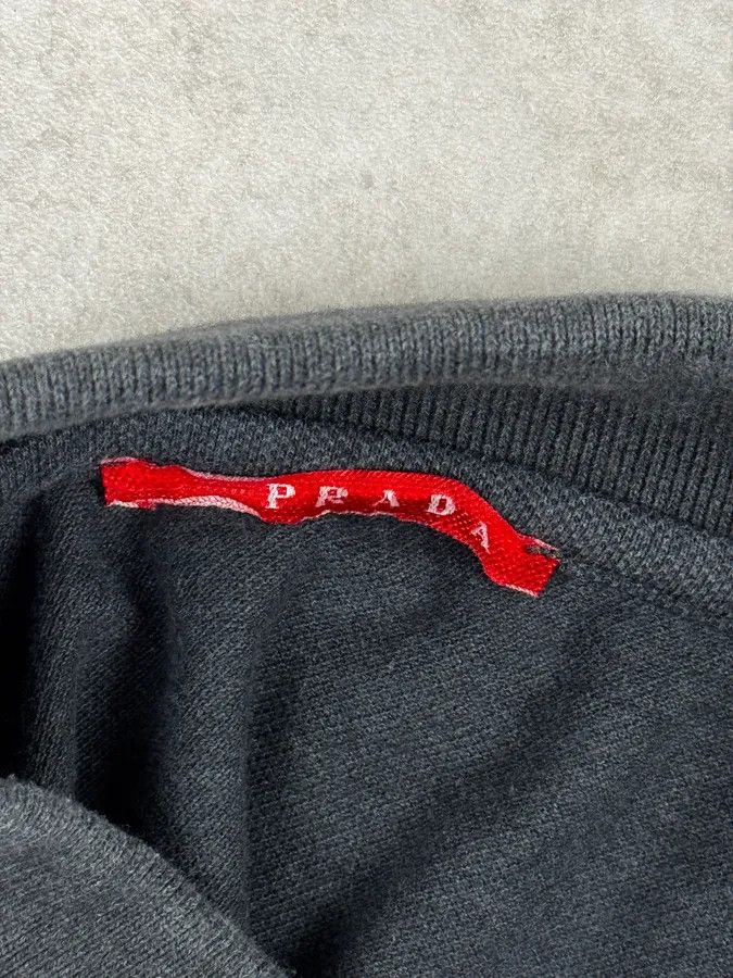 Prada SS2007 Prada Grey Contrast Stitch Polo Size US M / EU 48-50 / 2 - 8 Thumbnail