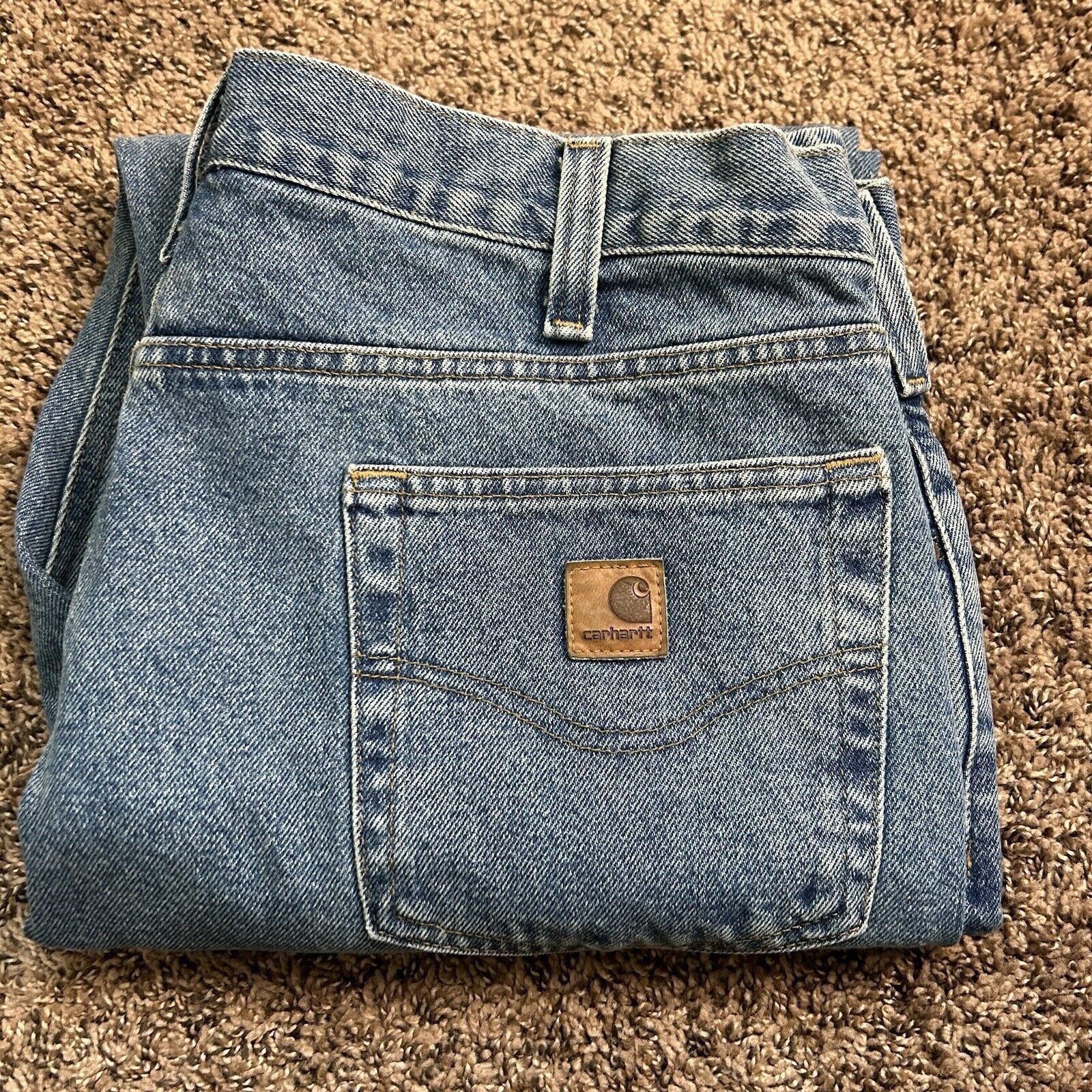 Carhartt Carhartt B480 LVB Medium Wash Traditional Fit Jeans Sz 38x32 Size US 38 / EU 54 - 13 Thumbnail