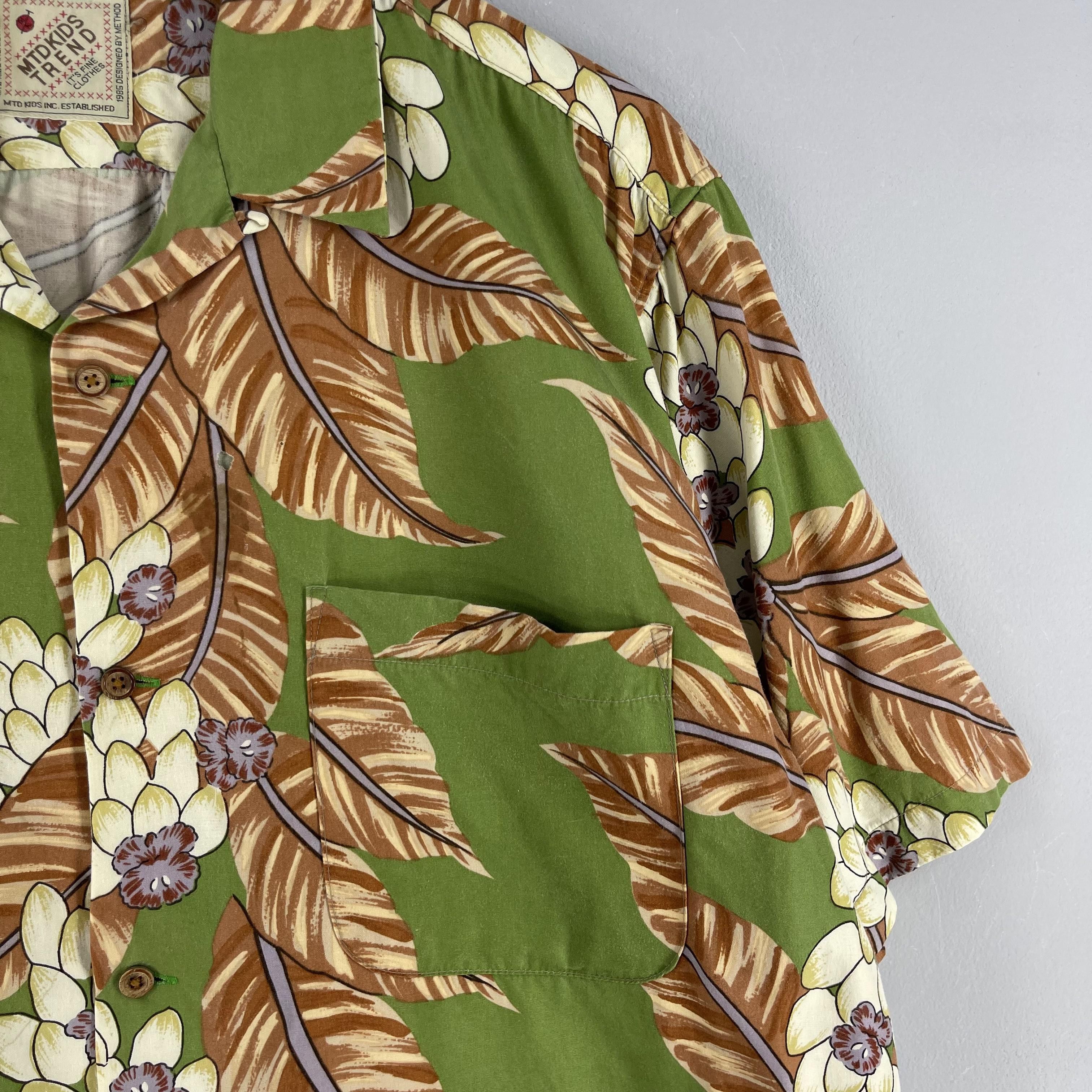 Vintage Vintage Hawaiian Tropical Floral Motive Rayon Shirt Size US L / EU 52-54 / 3 - 3 Thumbnail