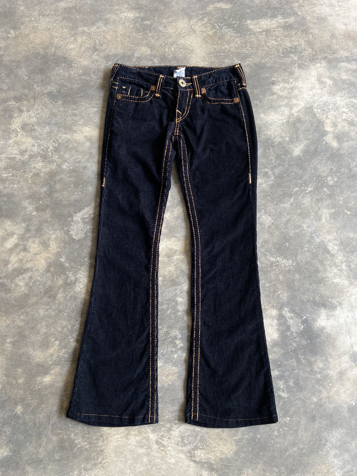 True Religion Vintage flare corduroy pant, made in USA