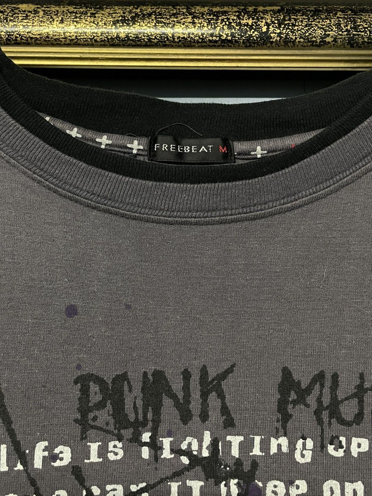 Japanese Brand Vintage 90s Japan Designer Free Beat Punk Music Suicide Tee Size US S / EU 44-46 / 1 - 8 Thumbnail