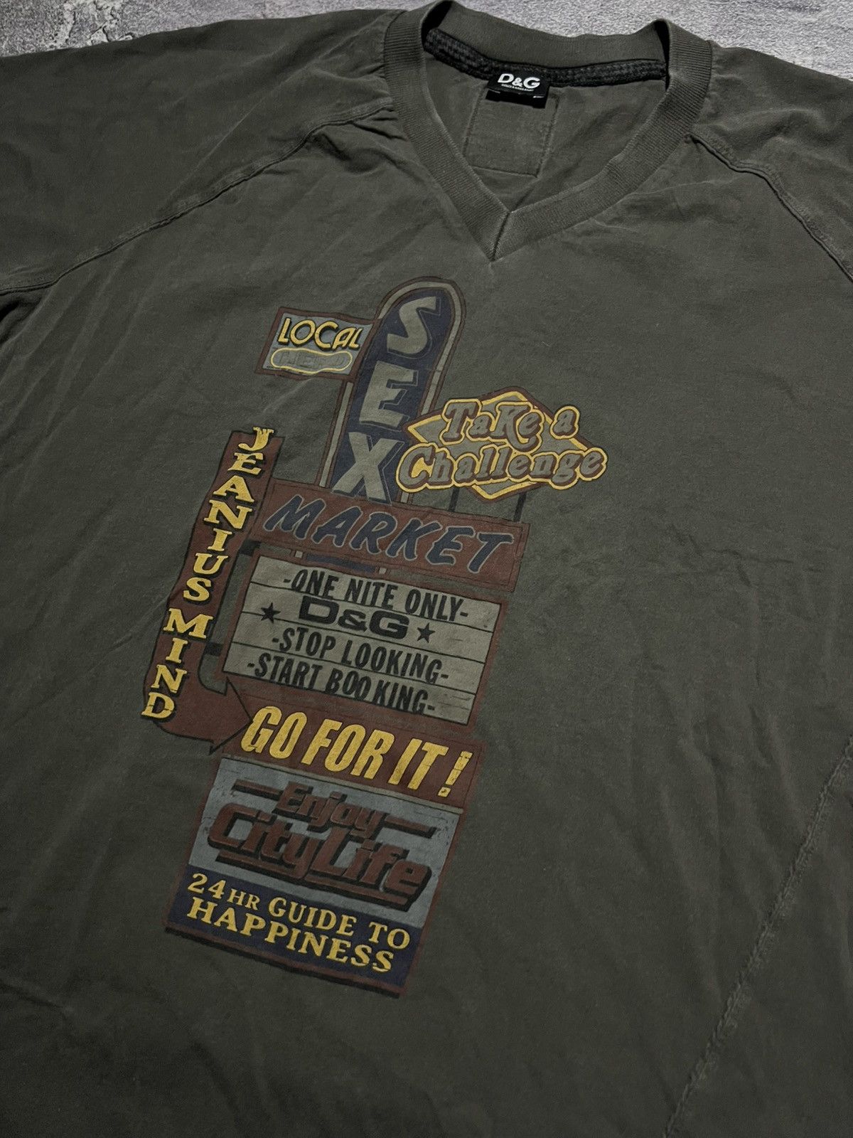 Dolce & Gabbana Vintage Dolce&Gabbana Sex Market Tee Streetwear Avant Garde Size US XL / EU 56 / 4 - 2 Thumbnail