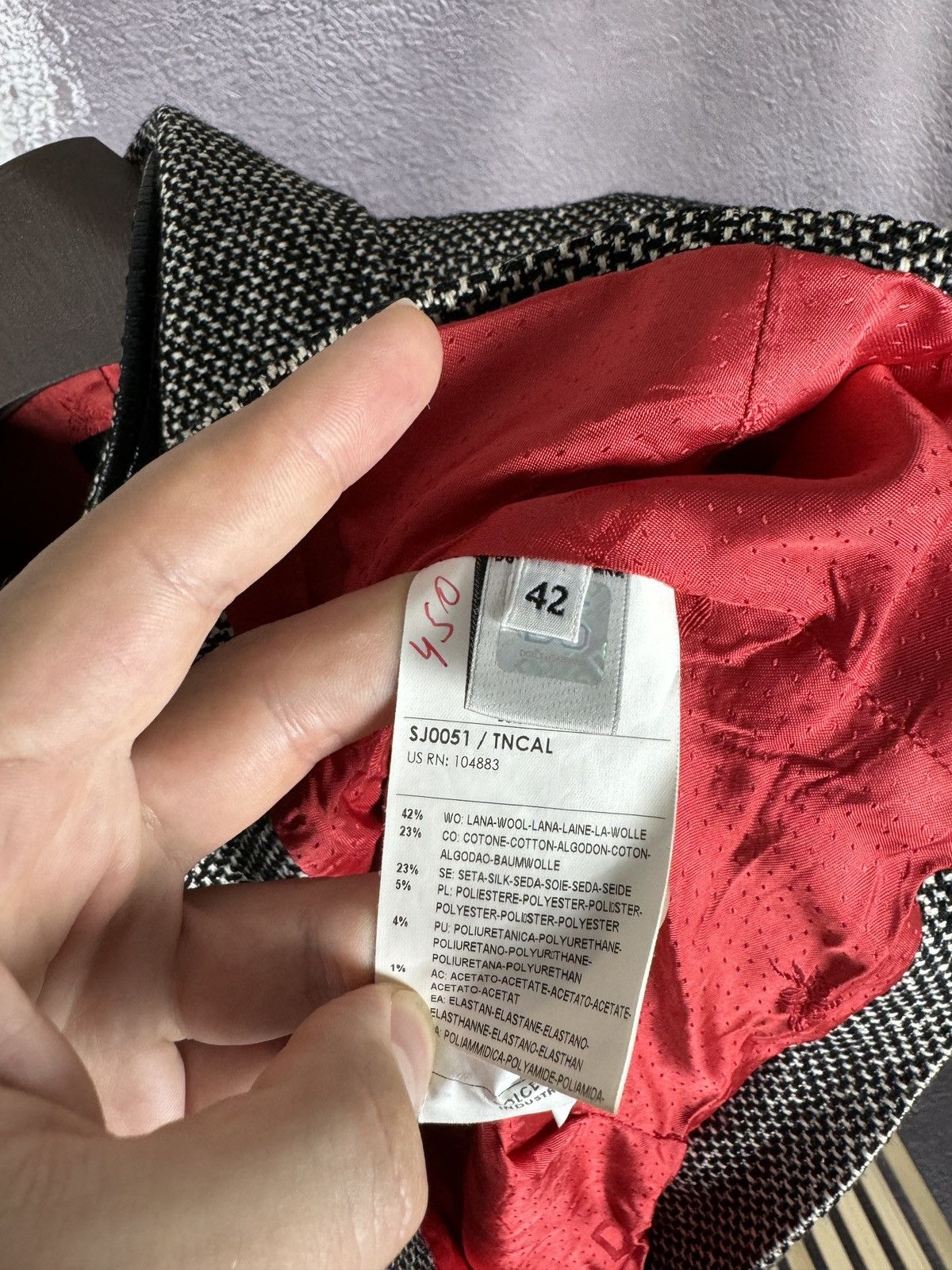 Dolce & Gabbana Dolce & Gabbana wool silk cotton grey short button jacket Size M / US 6-8 / IT 42-44 - 9 Thumbnail