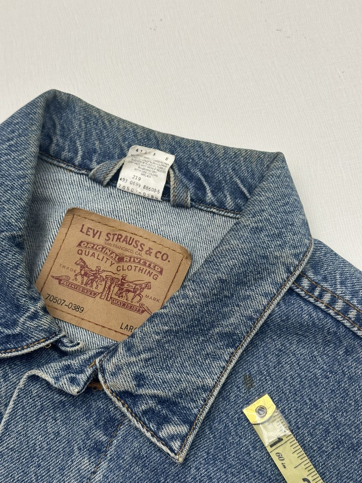 Levi's Vintage 90s Levi's 70507 0389 Trucker Jacket Large USA Made Size US L / EU 52-54 / 3 - 6 Thumbnail