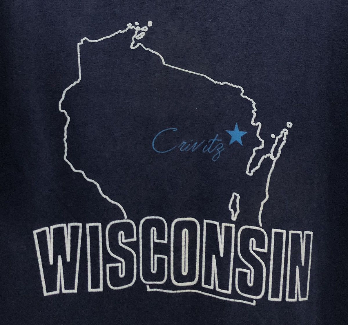 Vintage Vintage Wisconsin Made In Usa T-Shirt Size US L / EU 52-54 / 3 - 3 Thumbnail