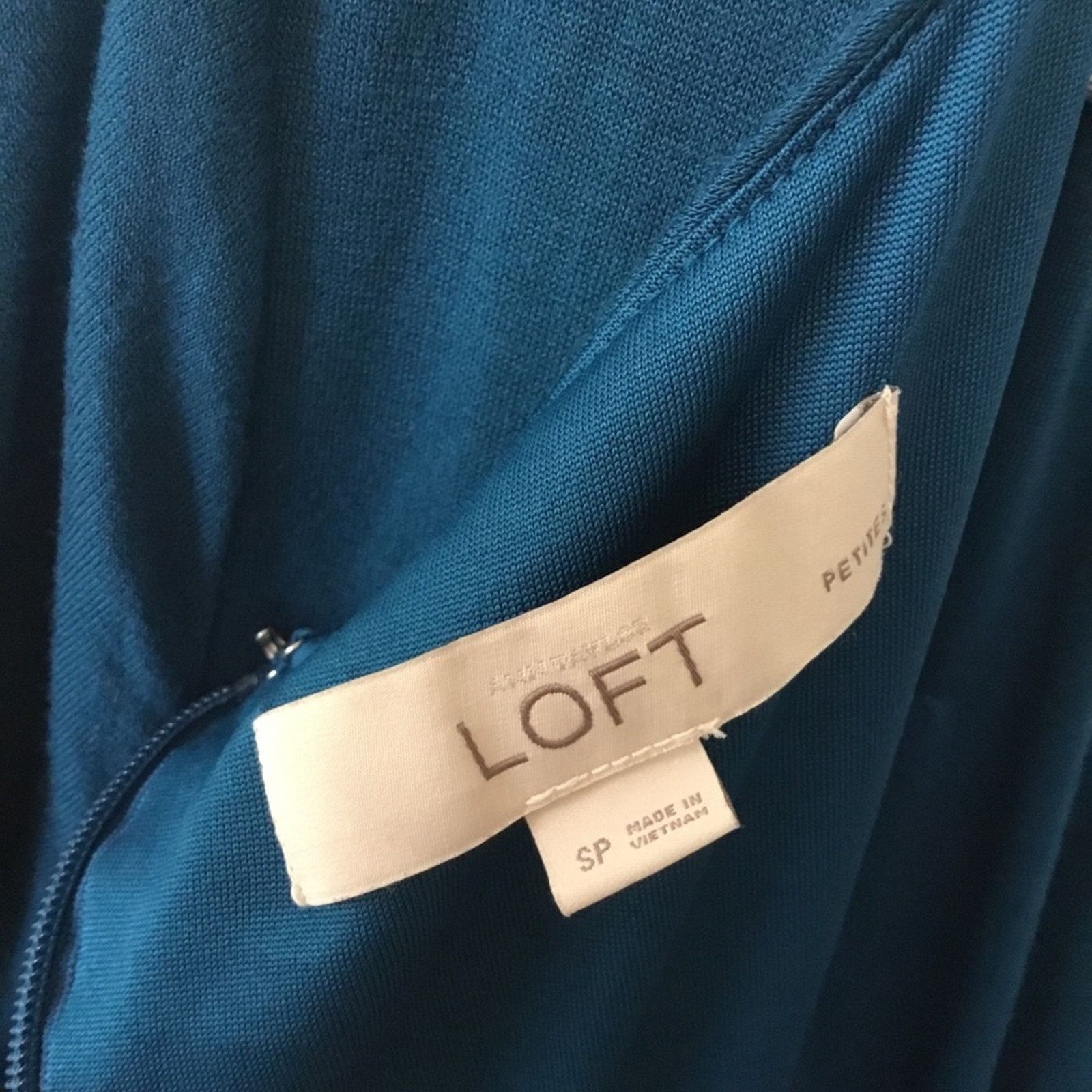 Loft LOFT Teal Wrap-Style Midi Dress Size S / US 4 / IT 40 - 10 Thumbnail