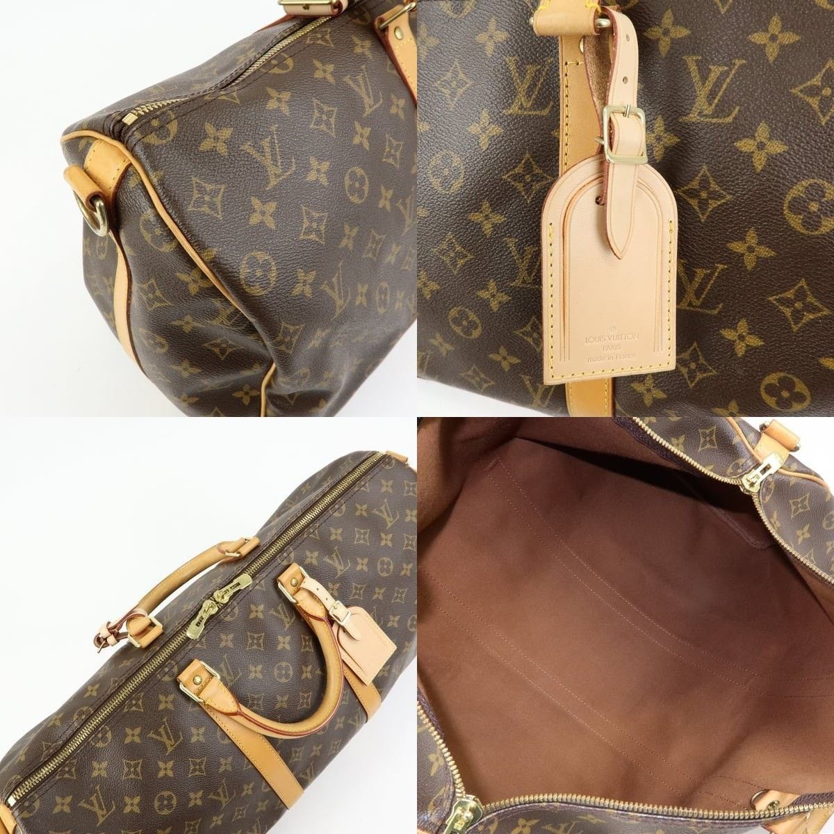 Louis Vuitton Louis Vuitton Monogram Keepall Bandouliere 50 Duffle Bag Size ONE SIZE - 7 Thumbnail