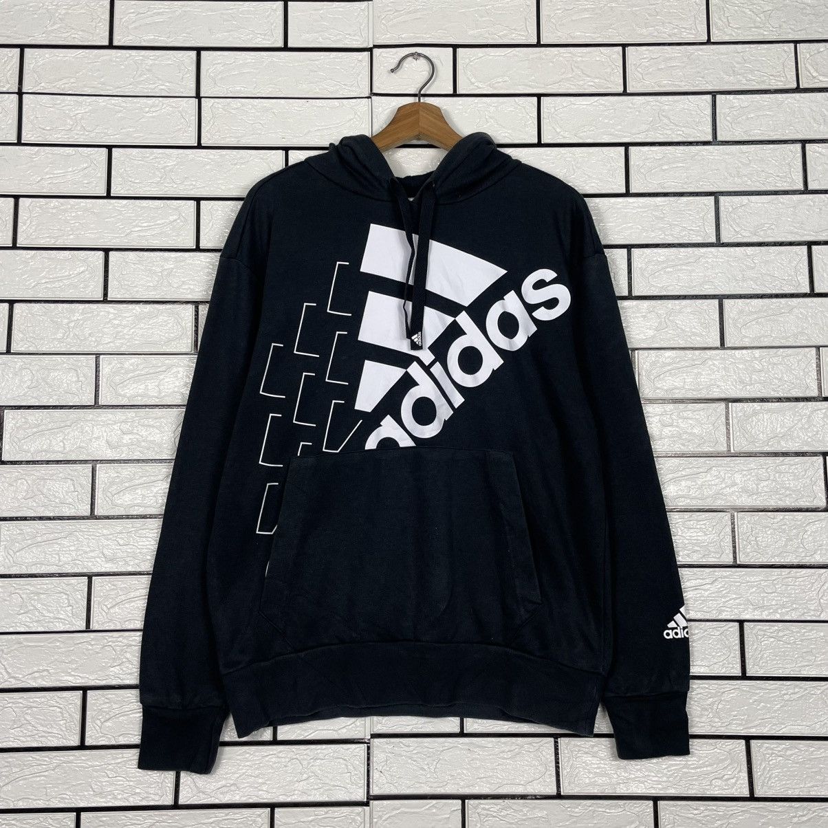 Adidas Adidas Big Logo Pullover Hoodie Size US M / EU 48-50 / 2 - 10 Thumbnail