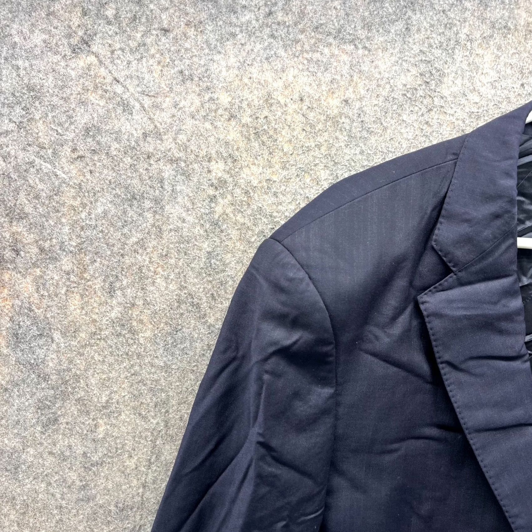 Armani Armani Collezioni Blazer Mens 42R Blue Wool Sport Coat Jacket Jacket/Coat Regular Single-Breasted Two-Button Italy Suit/Casual/Tuxedo Style Mens Size 42R - 3 Thumbnail