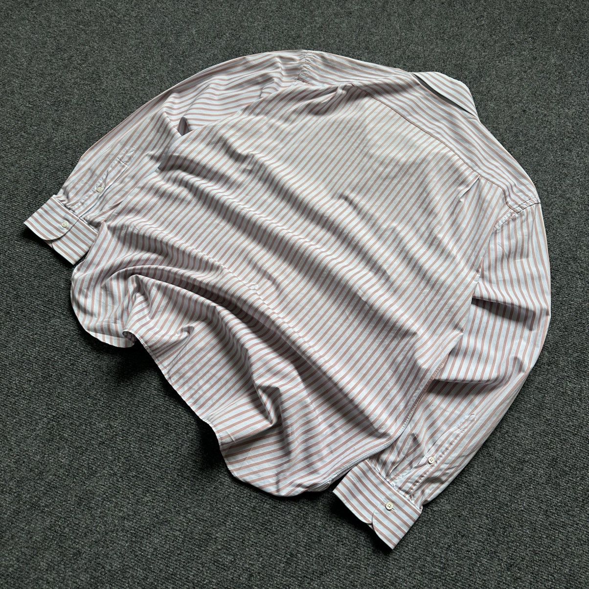 Ermenegildo Zegna Luxury 46/18 Ermenogildo Zegna Stripped Shirt Button Up XXL Size US XL / EU 56 / 4 - 5 Thumbnail