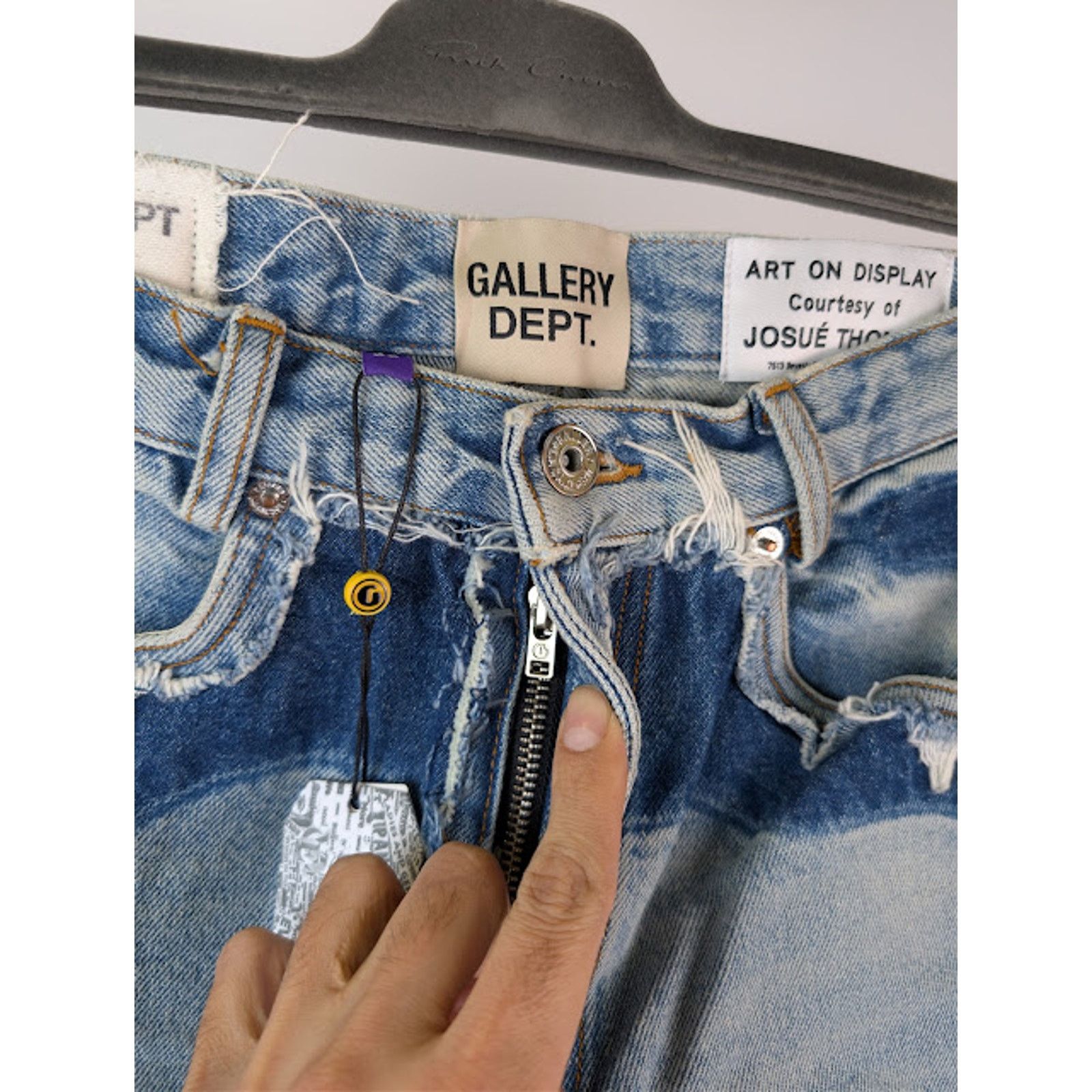 Gallery Dept. o1rshd1 Patchwork Flared Denim Jeans in Indigo Blue Size US 38 / EU 54 - 7 Thumbnail