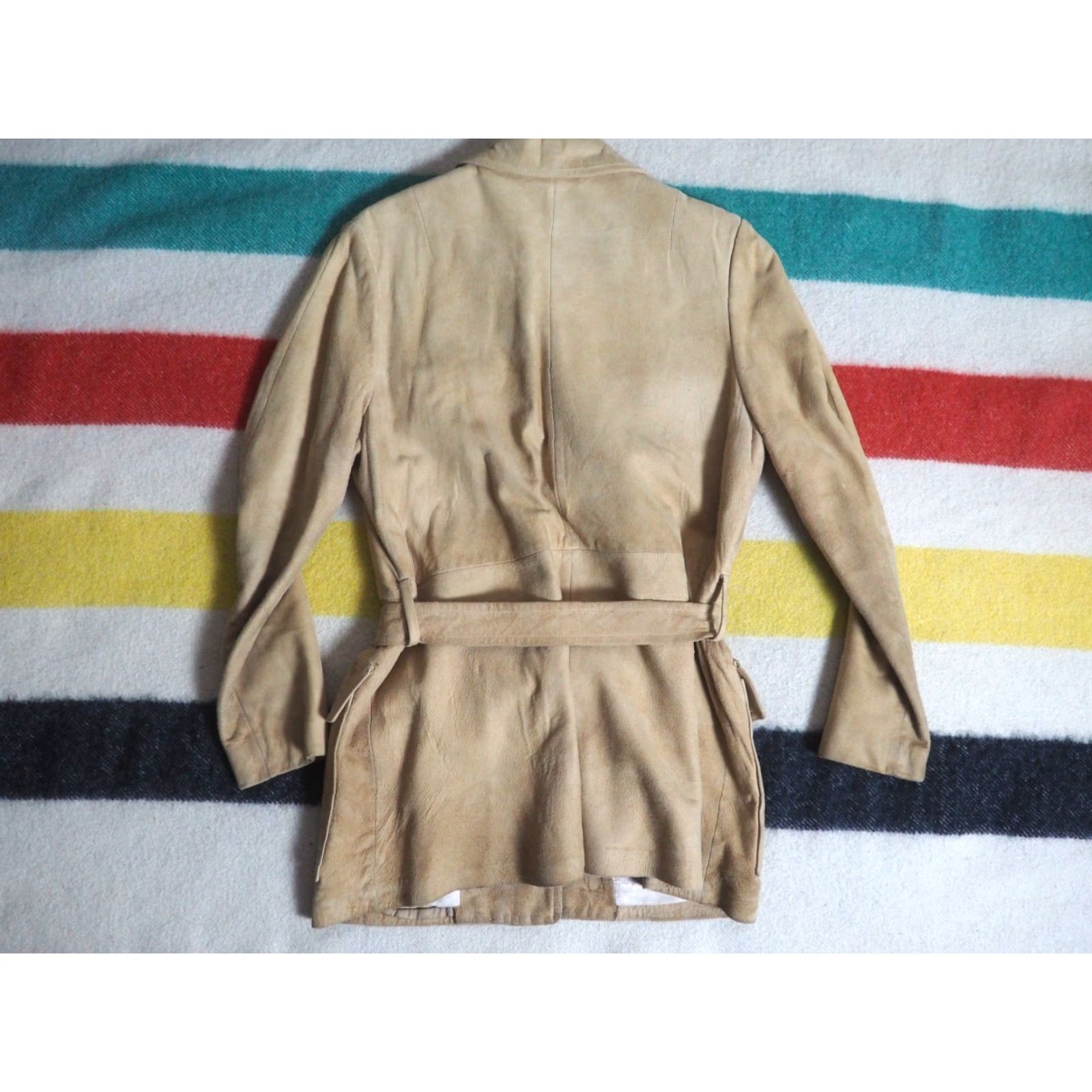 Scully VTG 60s 70s Scully Leather Coat Brown Suede Hippy Boho Womens S Coat Size S / US 4 / IT 40 - 2 Thumbnail