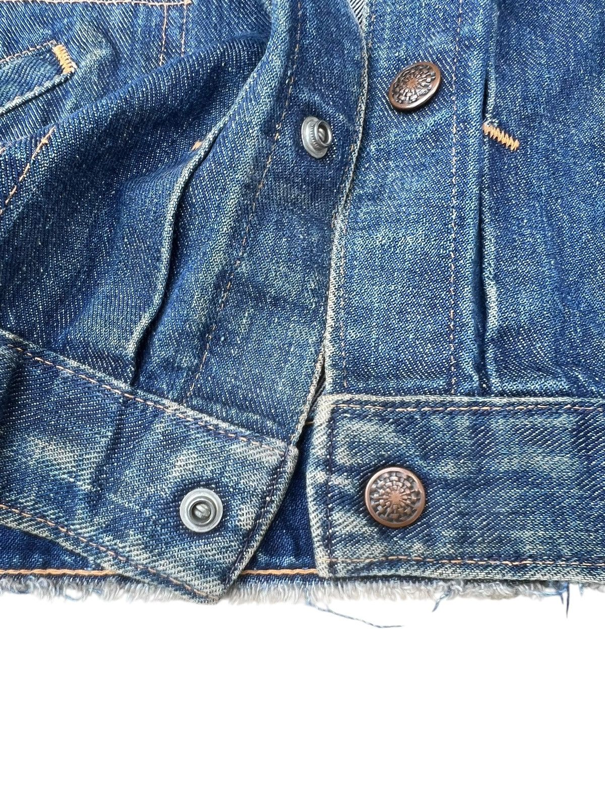 Vintage RARE! 60s Hippie Selvedge Denim Vest Size US L / EU 52-54 / 3 - 11 Thumbnail