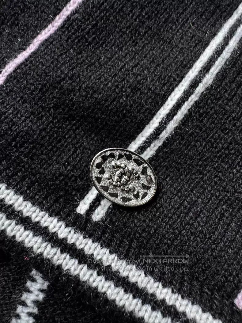 Chanel Chanel Vertical striped knitted suspenders Size XS / US 0-2 / IT 36-38 - 4 Thumbnail