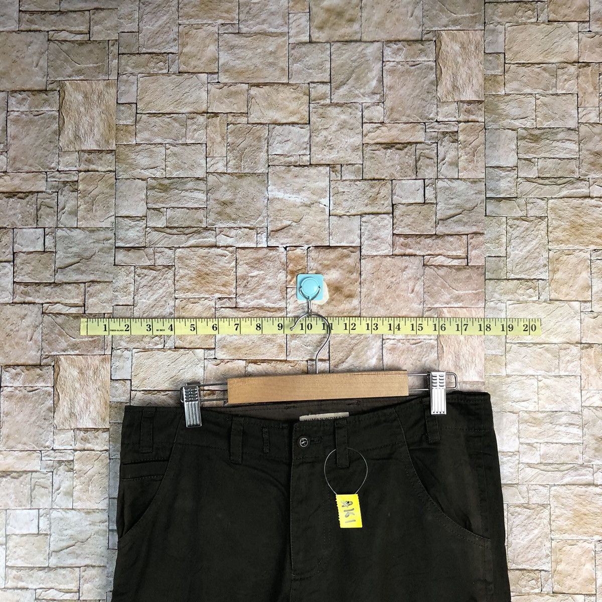 Japanese Brand Human Woman Green Cargo Multipocket Pants #A161 Size 29" - 4 Thumbnail