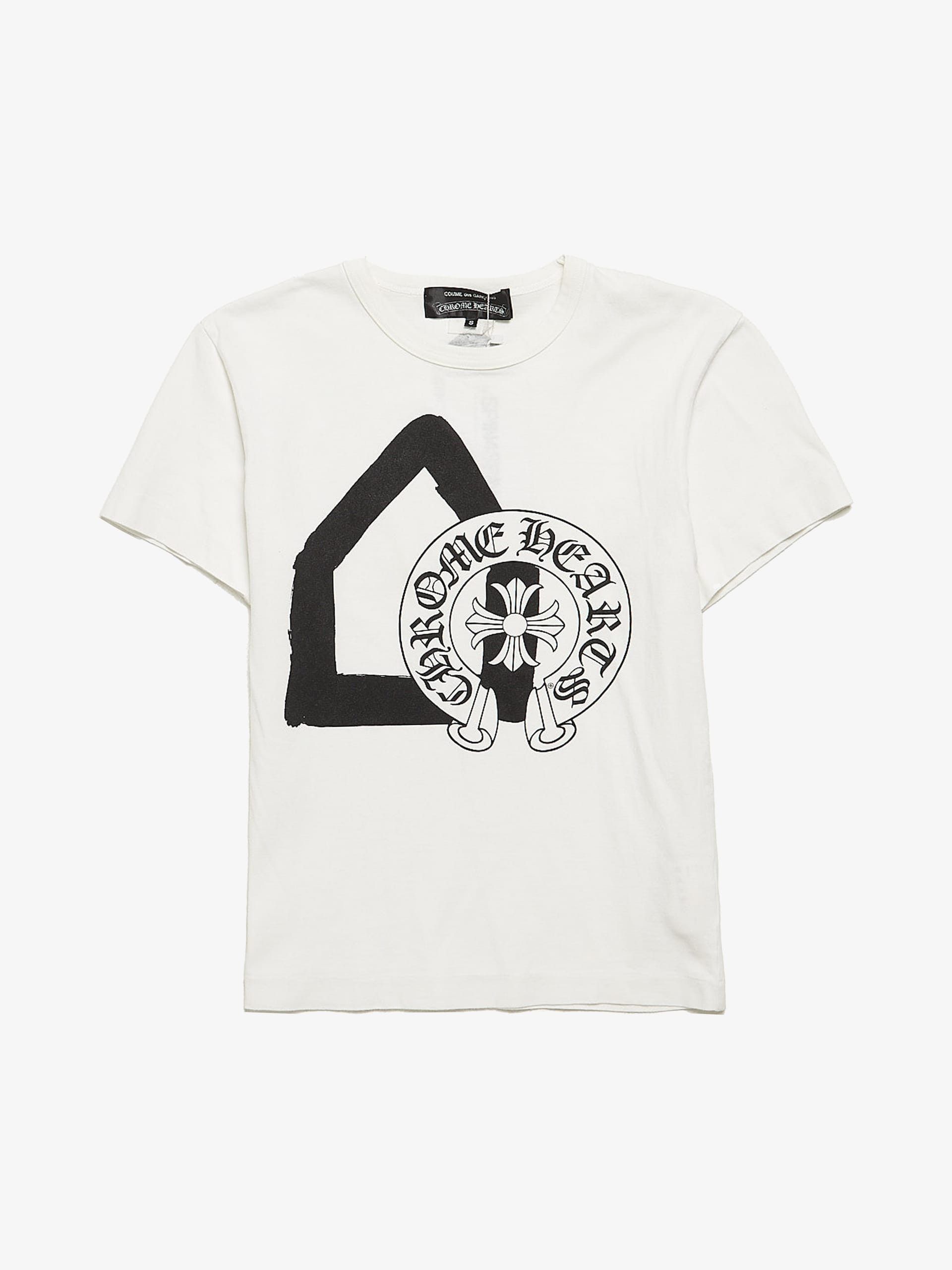 Chrome Hearts White Dover Street Market Ginza Printed Cotton T Shirt |  Grailed