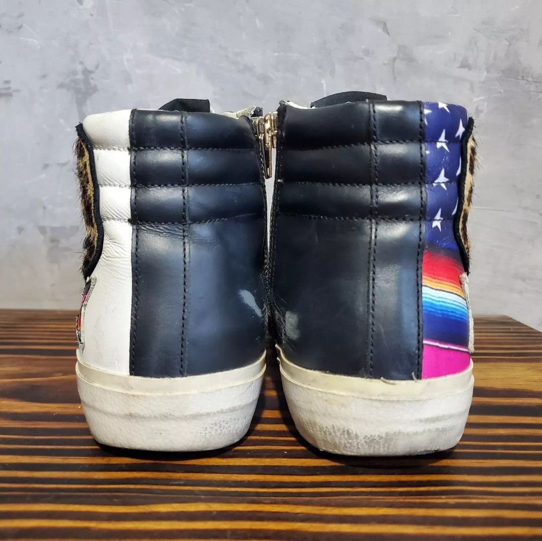 Golden Goose Golden Goose Slide High Top Sneaker 38 Rainbow Black Size US 8 / IT 38 - 11 Thumbnail
