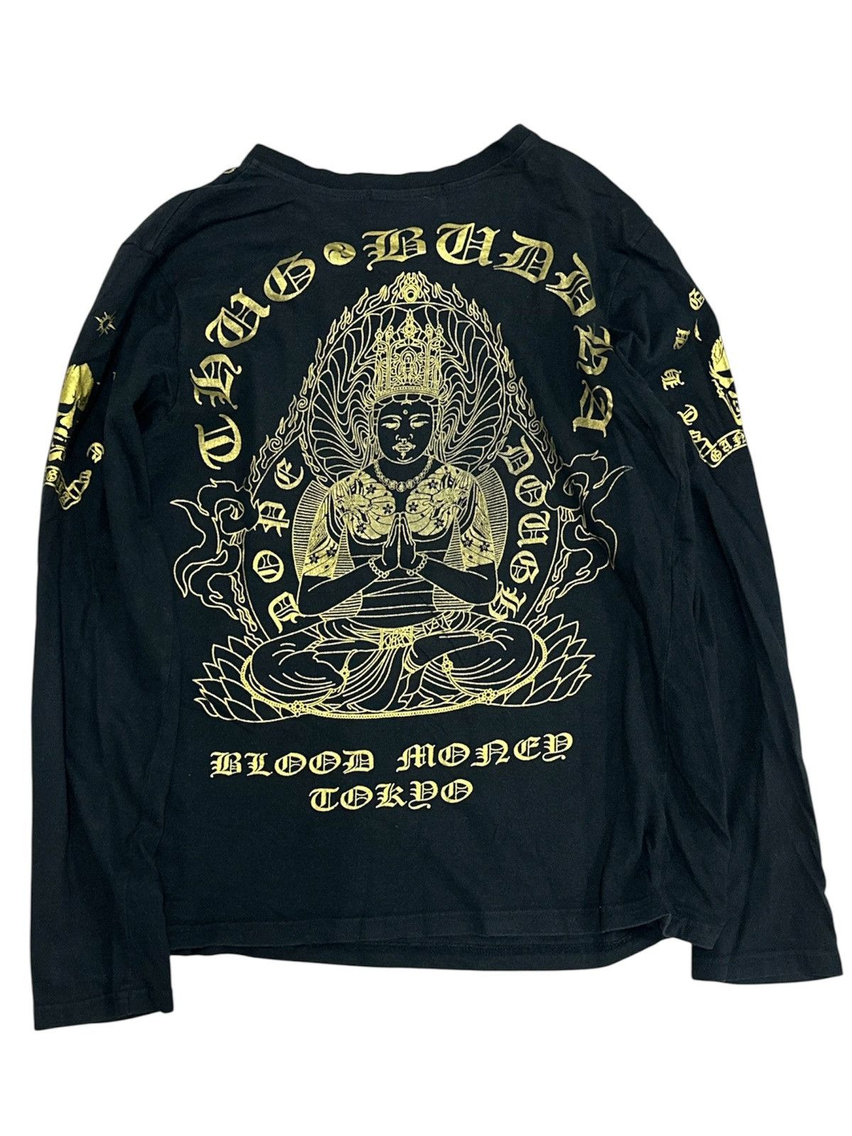 Japanese Brand Japanese Blood Money Tokyo Chrome / Gold Tattoo T-shirt Size US L / EU 52-54 / 3 - 1 Thumbnail