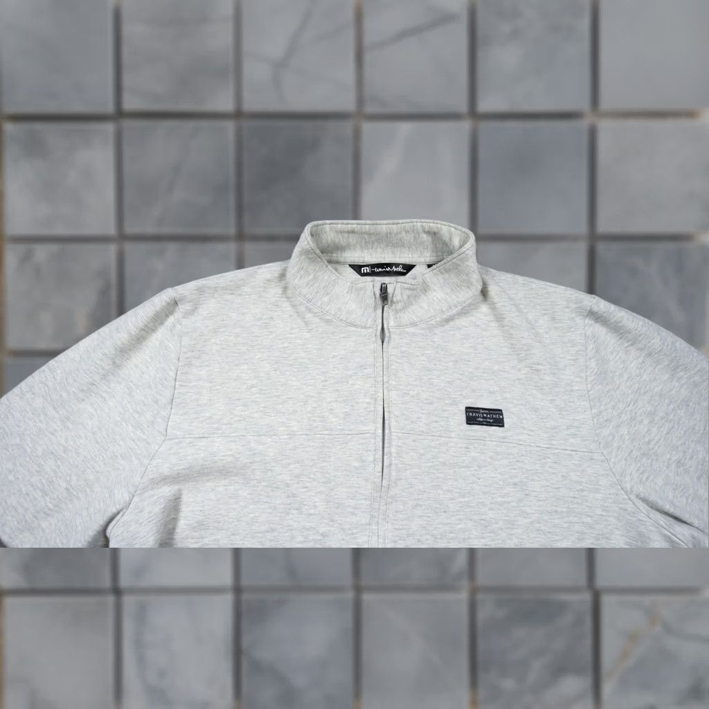 TravisMathew Travis Mathew Sweatshirt Mens Medium Gray Full Zip Koozie 2.0 Stretch Casual Size US M / EU 48-50 / 2 - 1 Thumbnail