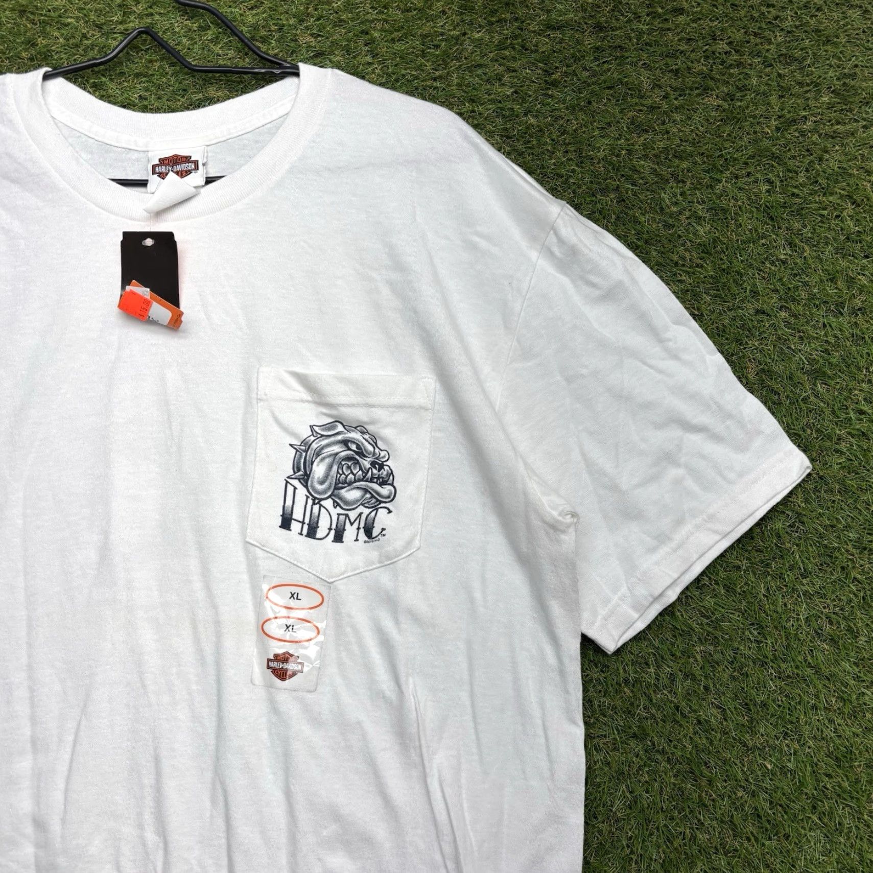 Harley Davidson VINTAGE Harley-Davidson Graphic Shirt XL White Short Sleeve Clown Biker Grunge 2010s Mens Size US XL / EU 56 / 4 - 3 Thumbnail