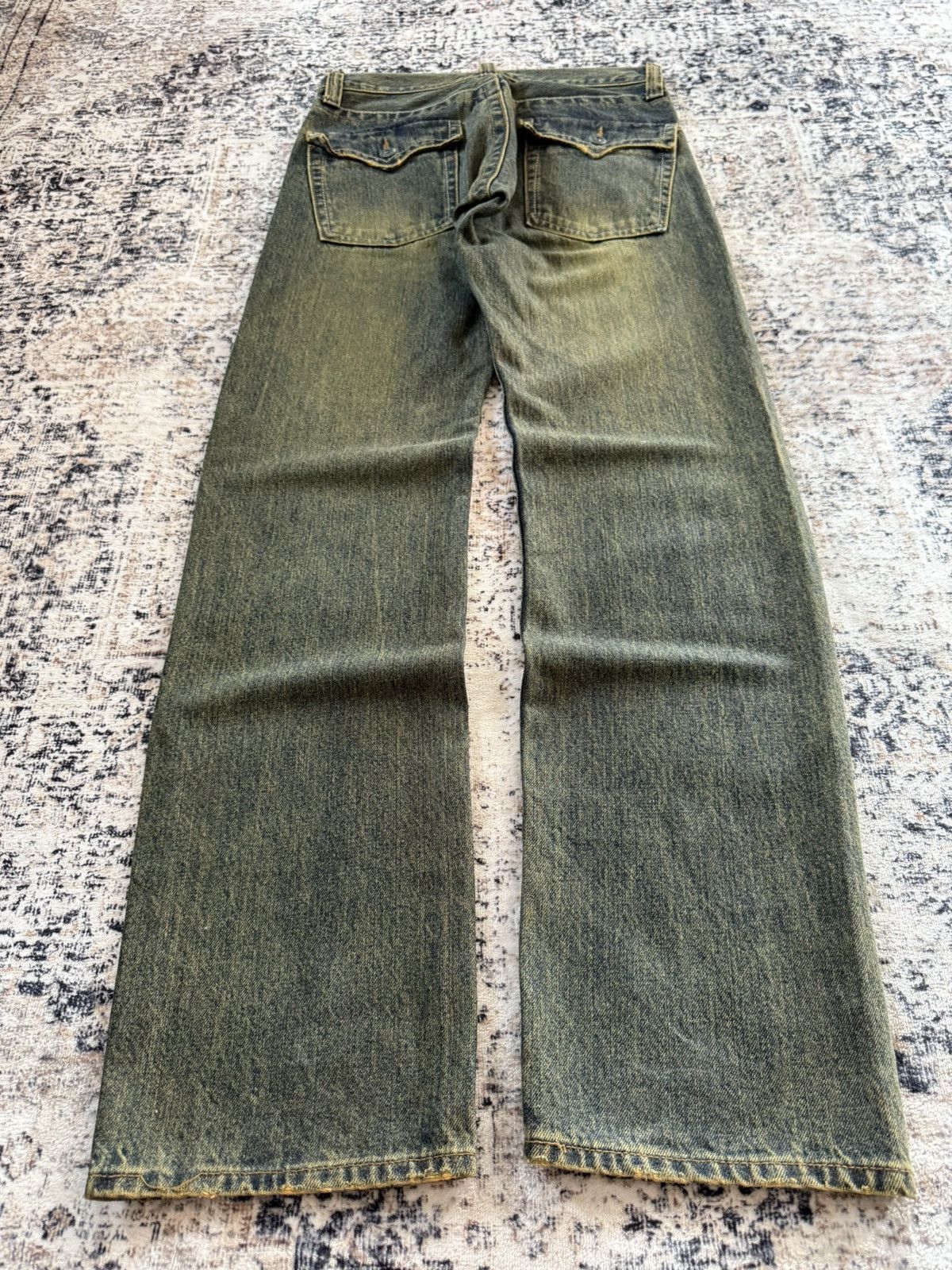 Hysteric Glamour Root Three Japan Mud Wash Distressed Studded Jeans Size US 29 - 2 Thumbnail